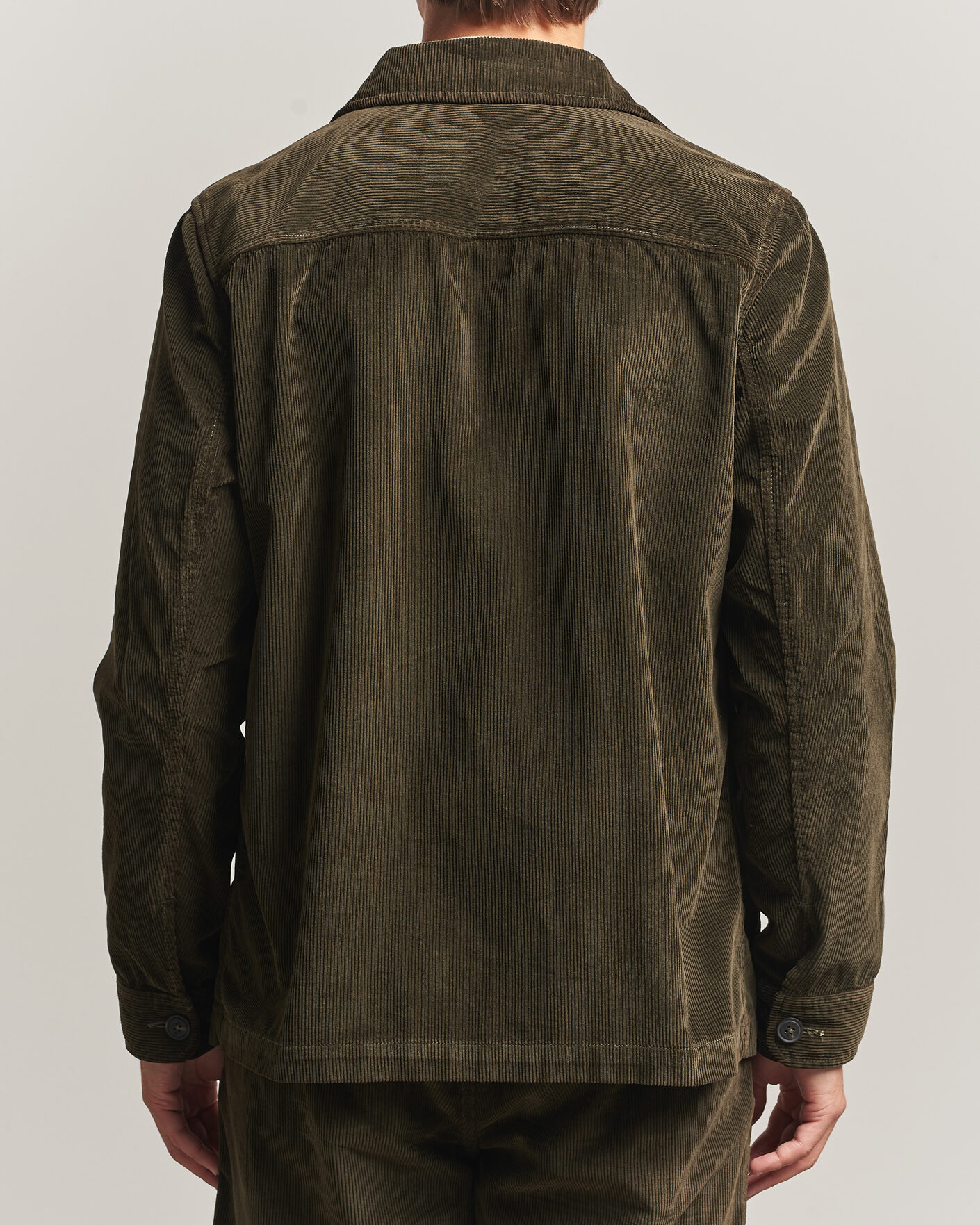 Hombres | Camisas | Morris | Fenix Cord Shirt Jacket Olive