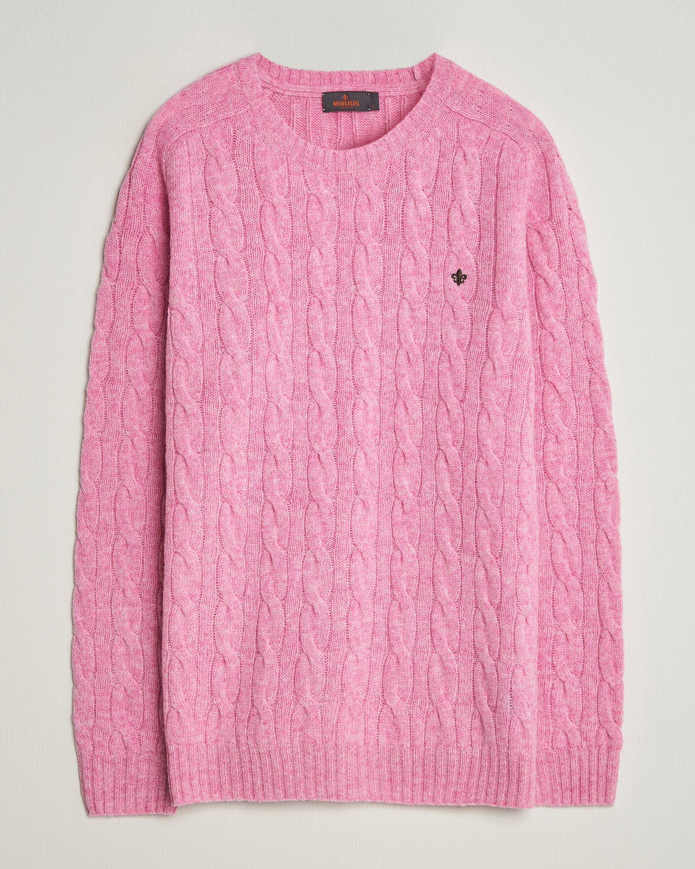 Hombres | Jerséis y prendas de punto | Morris | Archard Cable Sweater Pink