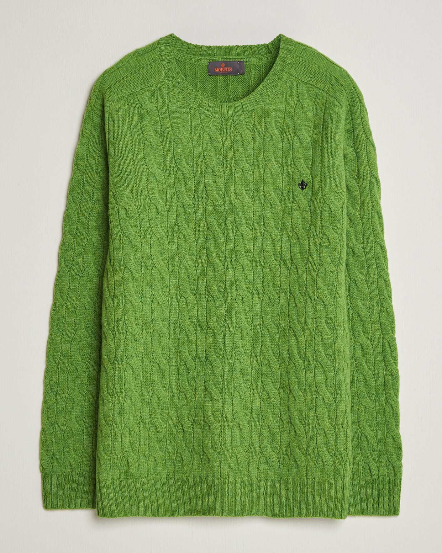 Hombres | Jerséis y prendas de punto | Morris | Archard Cable Sweater Green