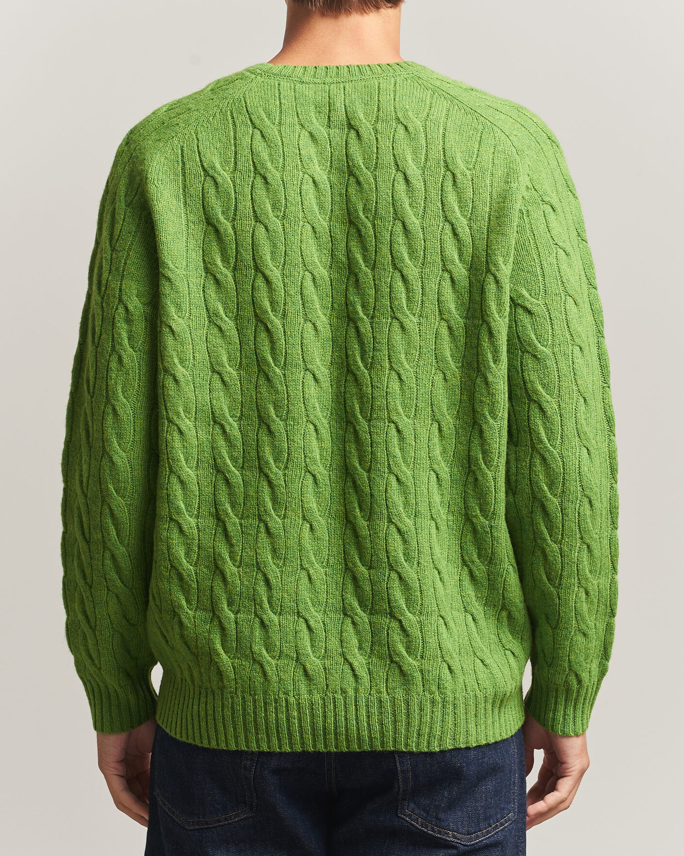 Hombres | Jerséis y prendas de punto | Morris | Archard Cable Sweater Green