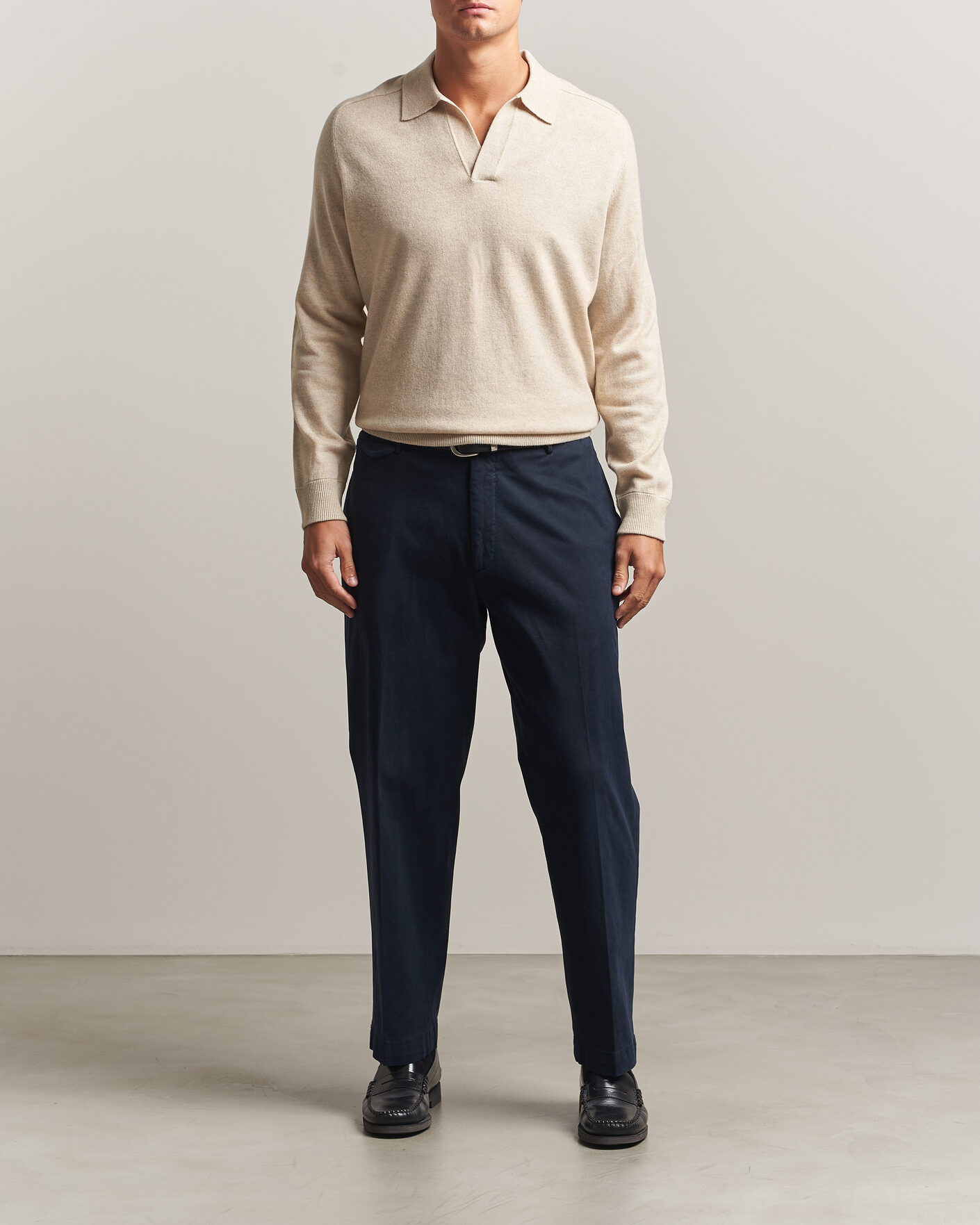 Hombres | Jerséis y prendas de punto | Morris | Wilfred Cashmere Resort Polo Off White