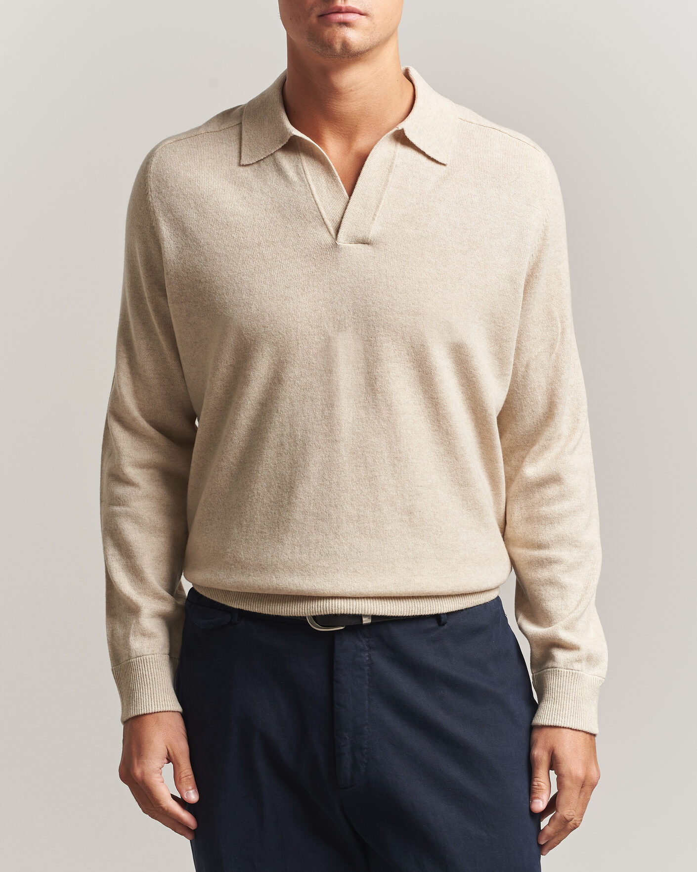Hombres | Jerséis y prendas de punto | Morris | Wilfred Cashmere Resort Polo Off White