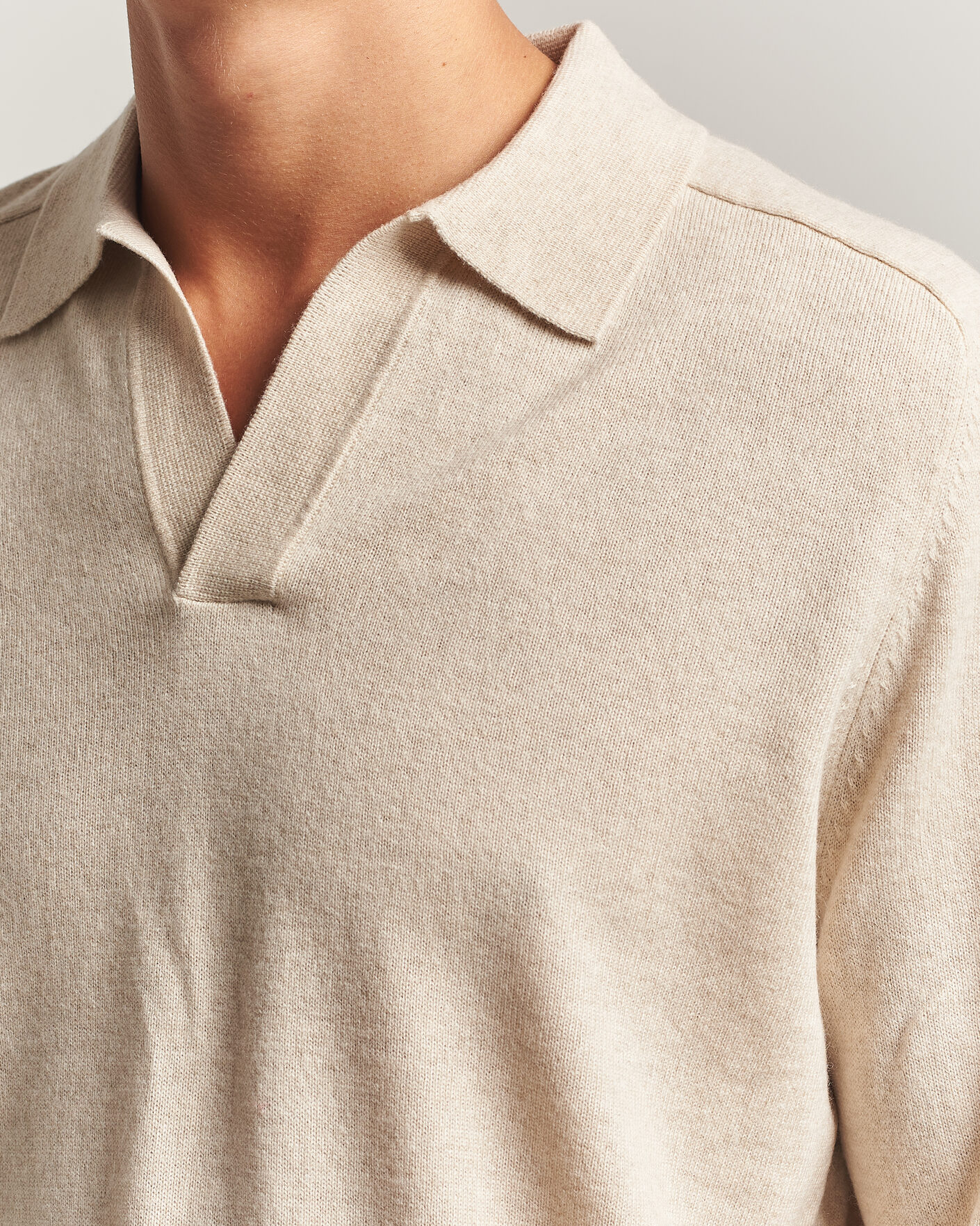Hombres | Jerséis y prendas de punto | Morris | Wilfred Cashmere Resort Polo Off White