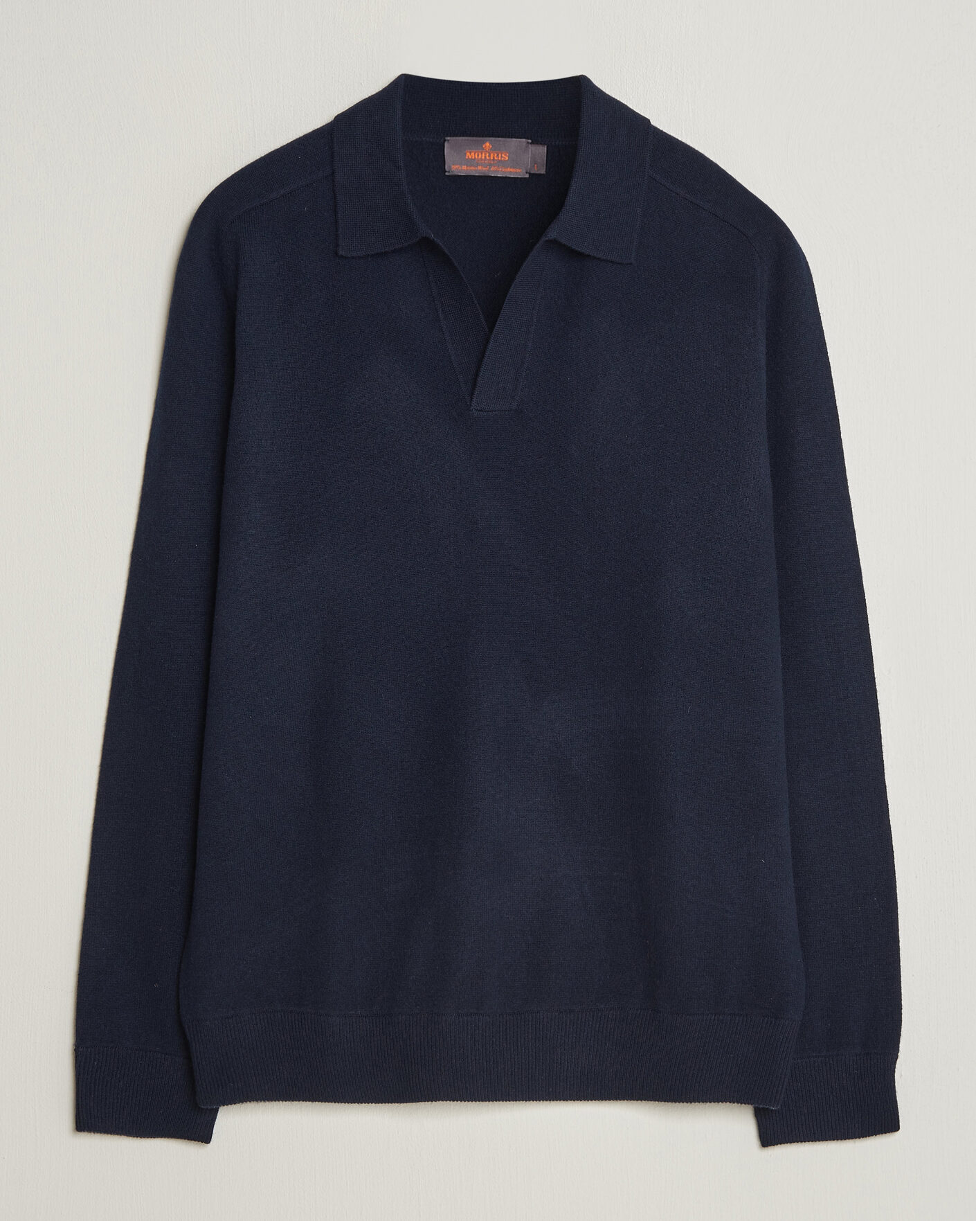 Hombres | Jerséis y prendas de punto | Morris | Wilfred Cashmere Resort Polo Navy