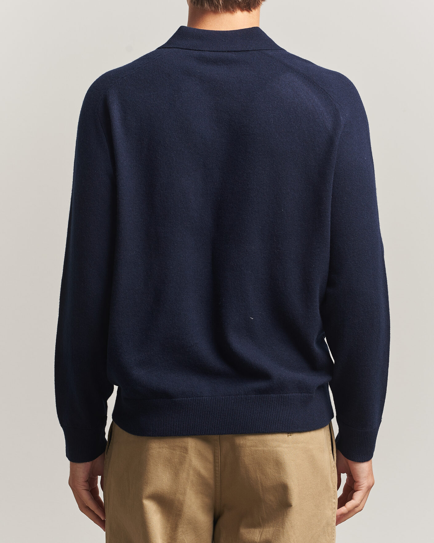 Hombres | Jerséis y prendas de punto | Morris | Wilfred Cashmere Resort Polo Navy