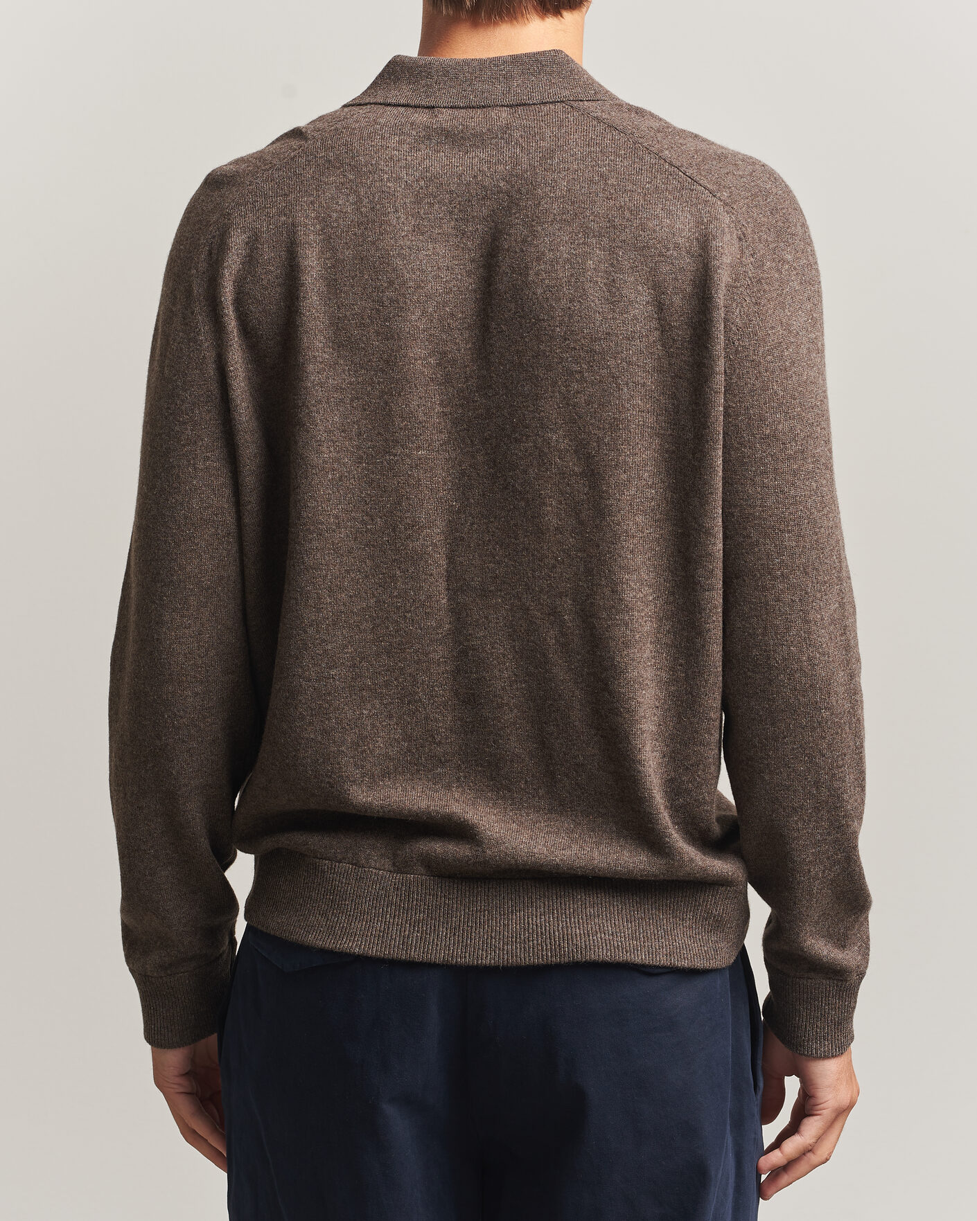 Hombres | Jerséis y prendas de punto | Morris | Wilfred Cashmere Resort Polo Brown
