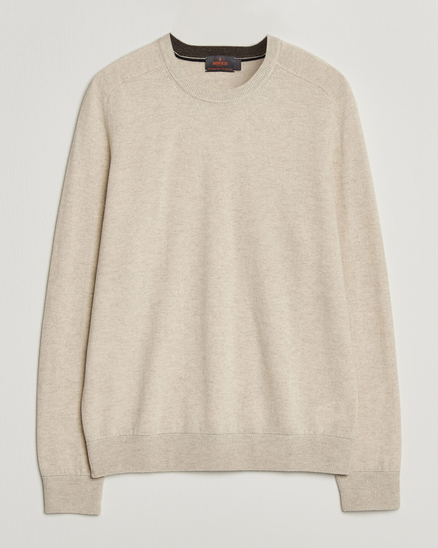 Hombres | Jerséis y prendas de punto | Morris | Wilfred Cashmere O-Neck Off White