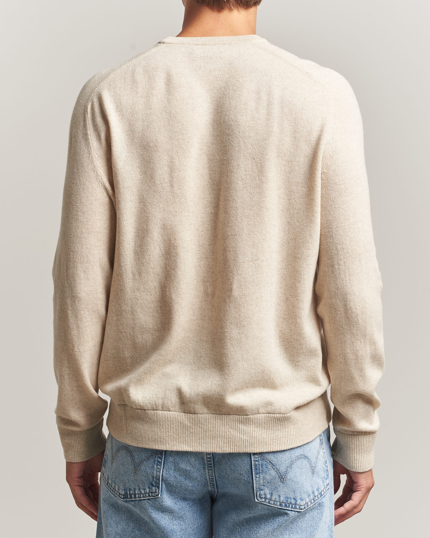 Hombres | Jerséis y prendas de punto | Morris | Wilfred Cashmere O-Neck Off White