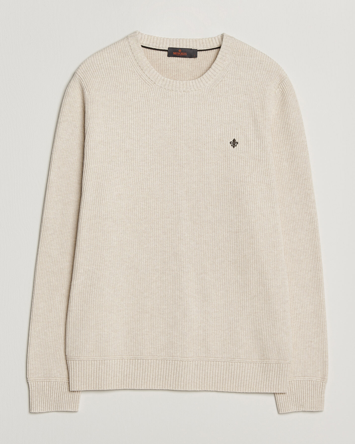 Hombres | Jerséis y prendas de punto | Morris | Colin O-Neck Khaki