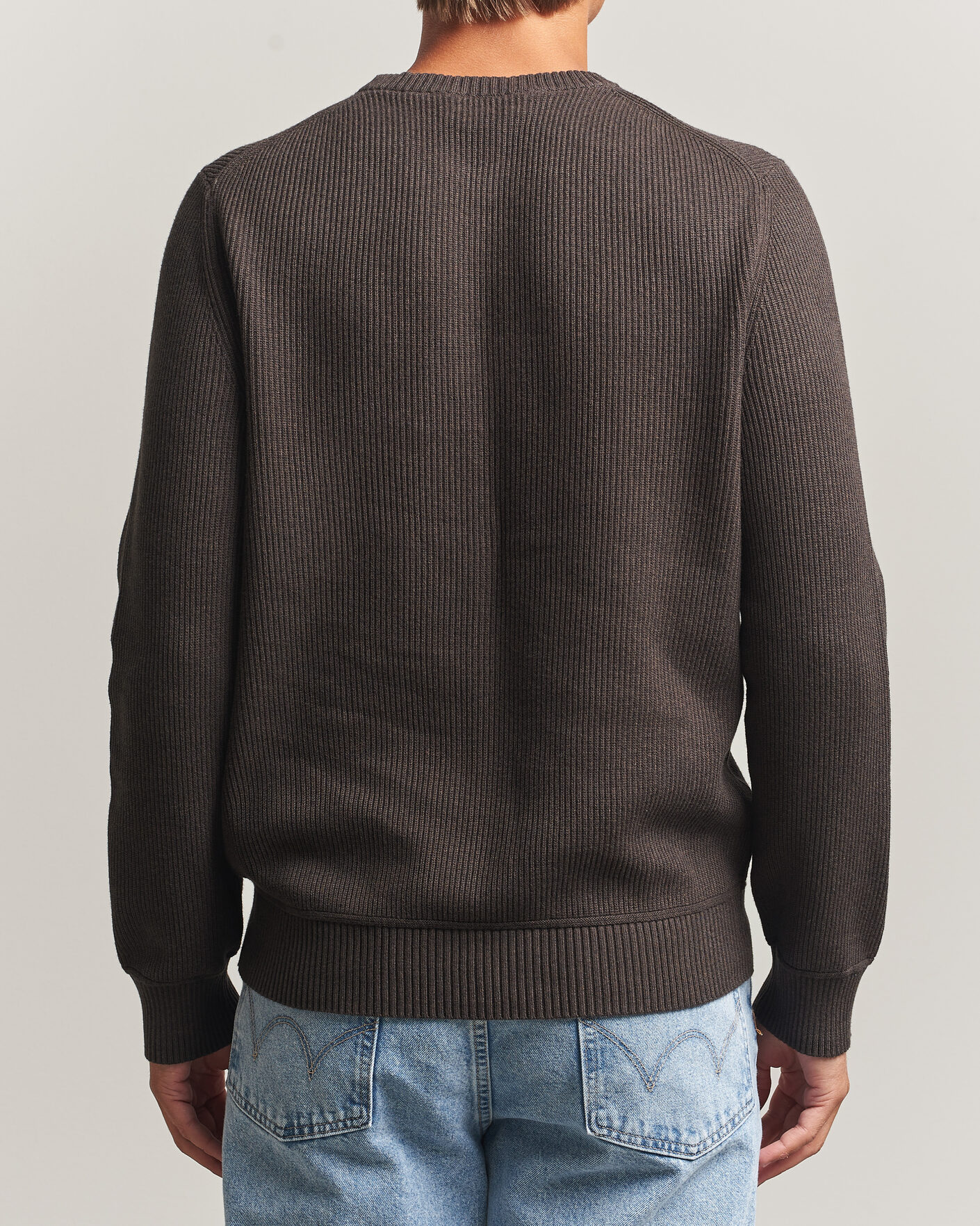 Hombres | Jerséis y prendas de punto | Morris | Colin O-Neck Brown