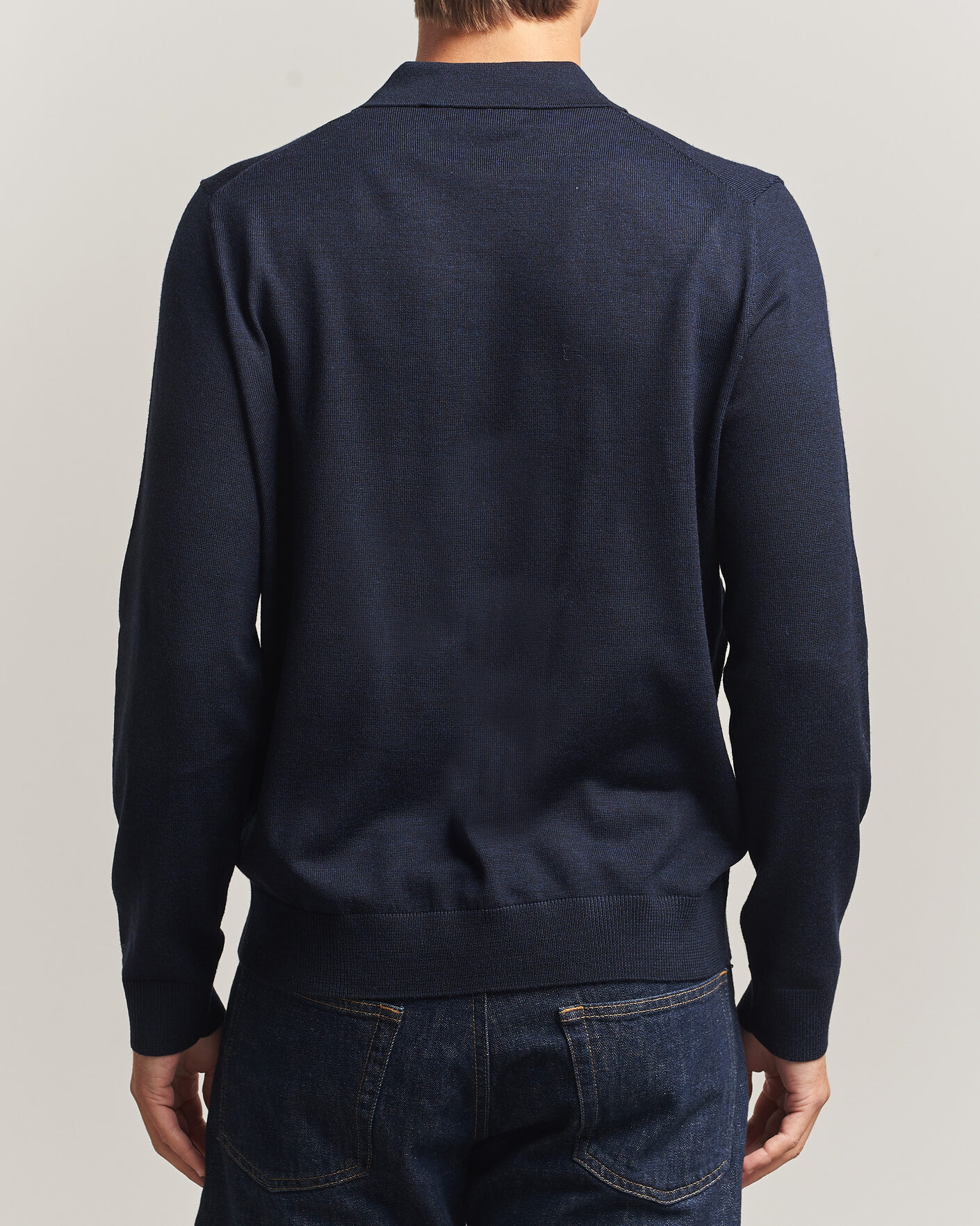 Hombres | Jerséis y prendas de punto | Morris | Merino Resort Polo Navy