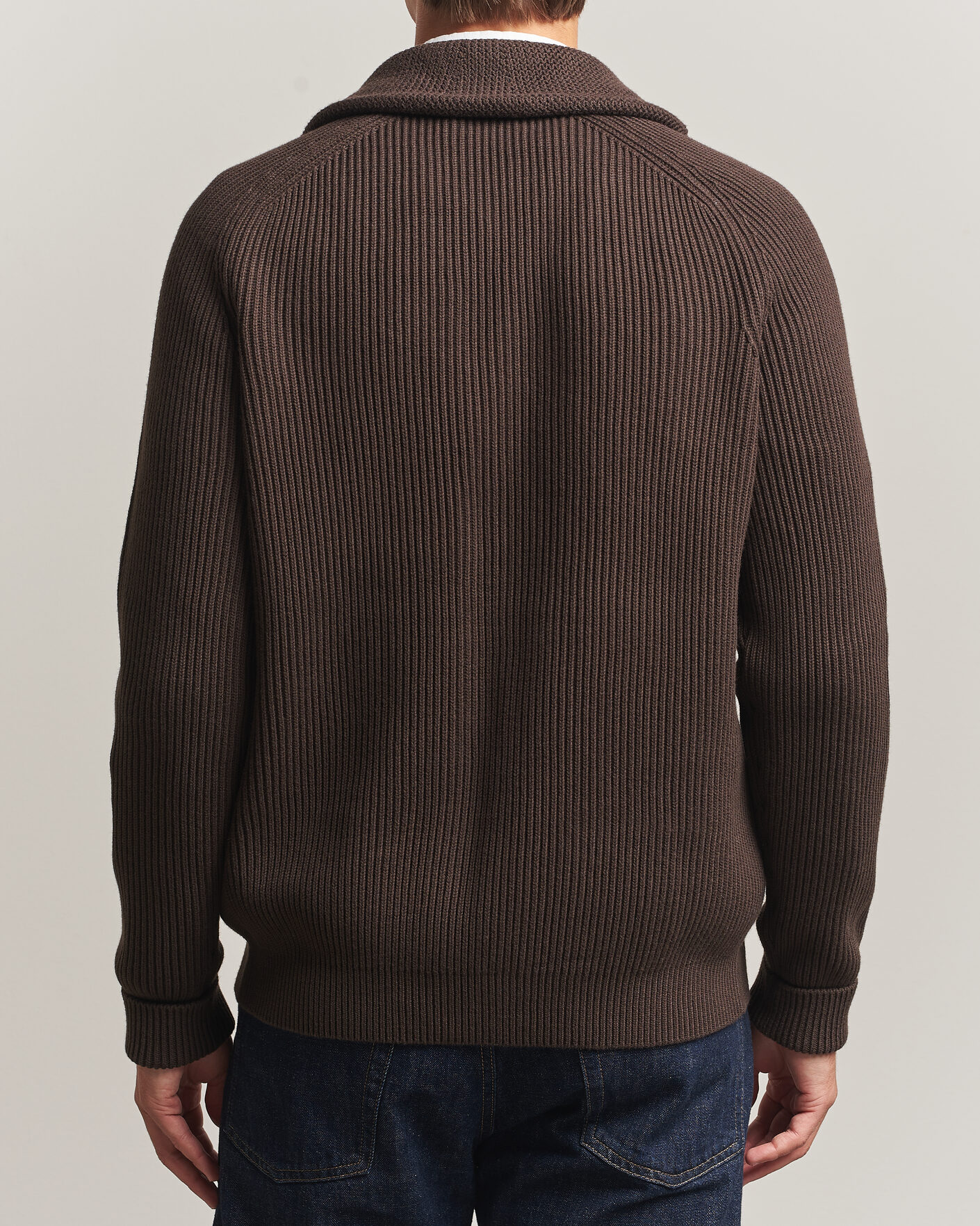 Hombres | Jerséis y prendas de punto | Morris | Brayden Shawl Cardigan Brown