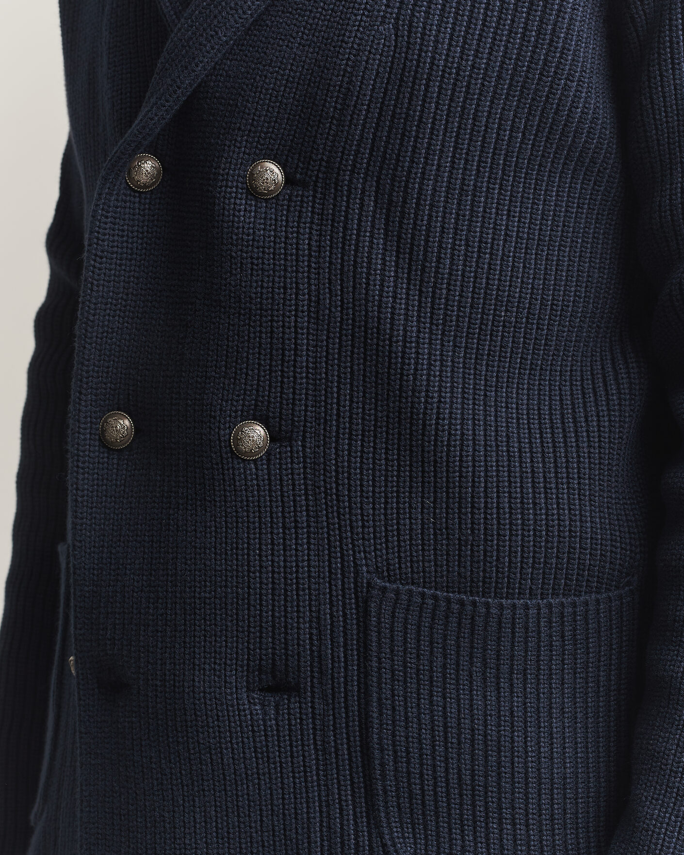 Hombres | Jerséis y prendas de punto | Morris | Brayden DB Shawl Cardigan Navy