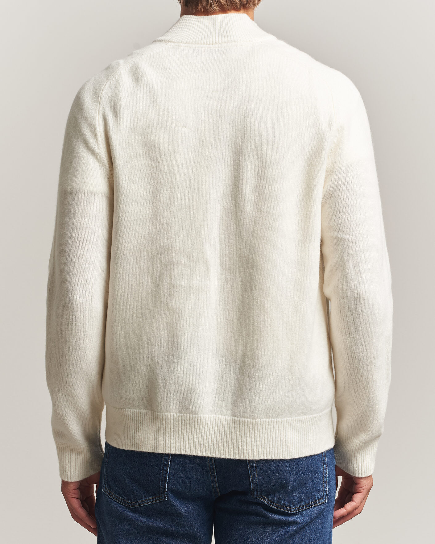 Hombres | Jerséis y prendas de punto | Morris | Hertford Zip Cardigan Off White