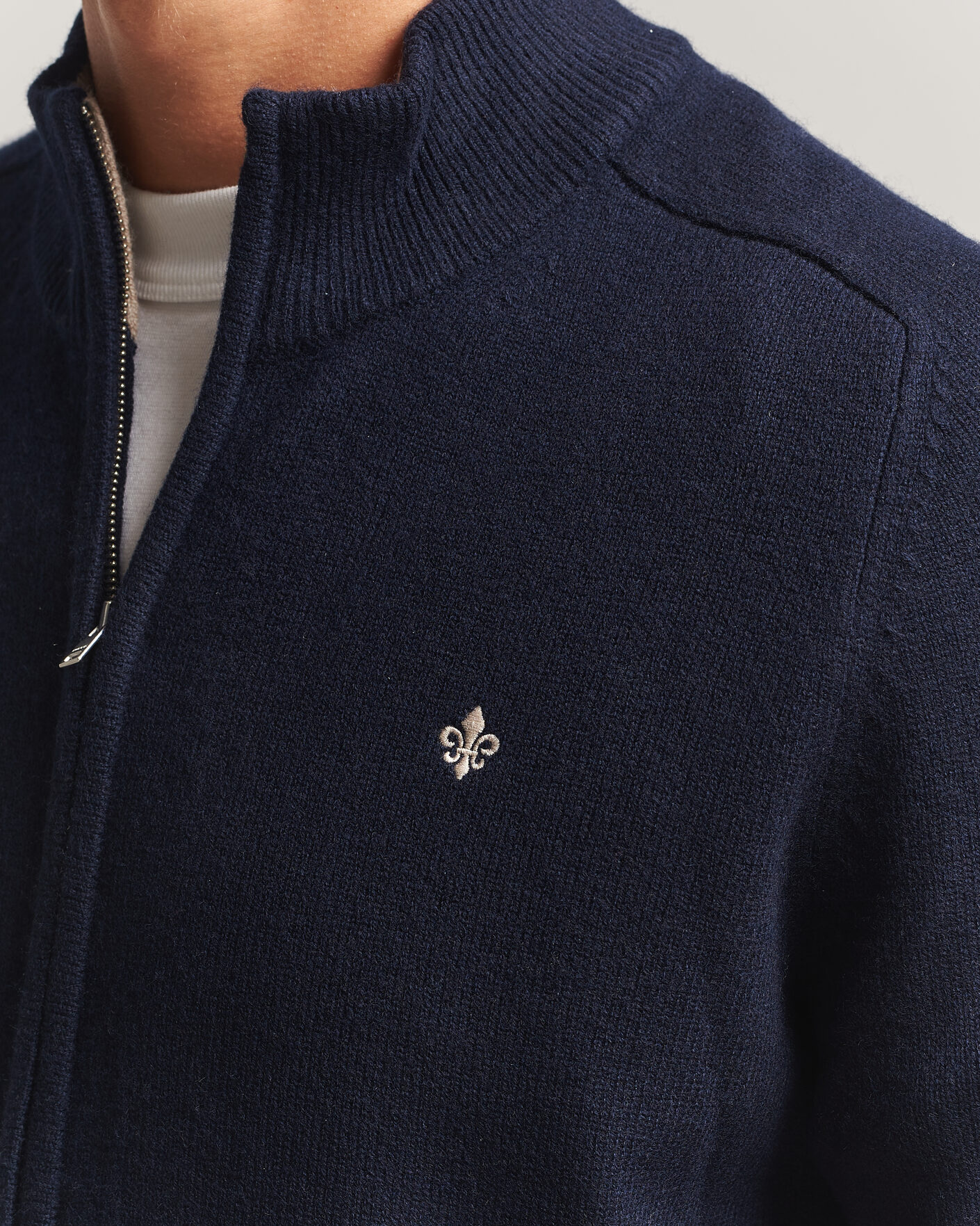 Hombres | Jerséis y prendas de punto | Morris | Hertford Zip Cardigan Navy