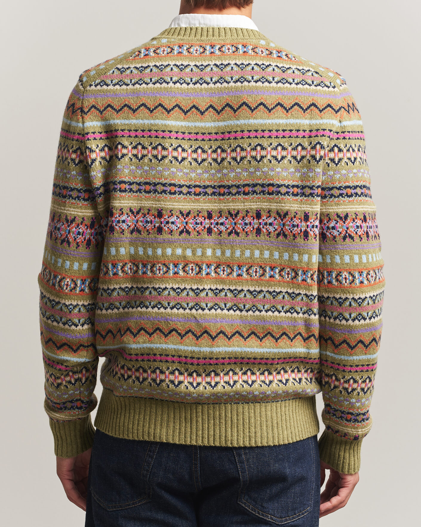 Hombres | Jerséis y prendas de punto | Morris | Tavish V-Neck Olive