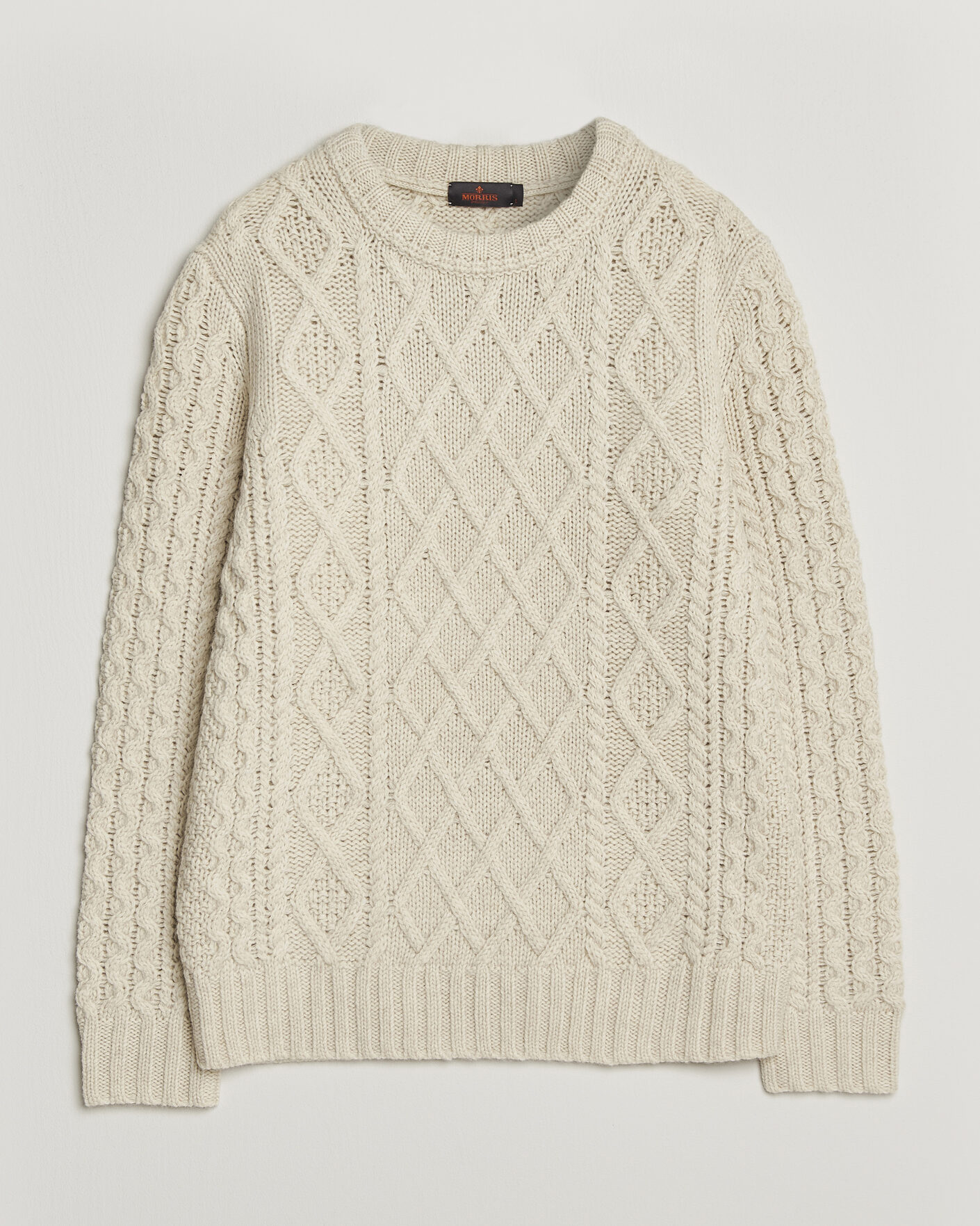 Hombres | Jerséis y prendas de punto | Morris | Ramsey Cable Sweater Off White