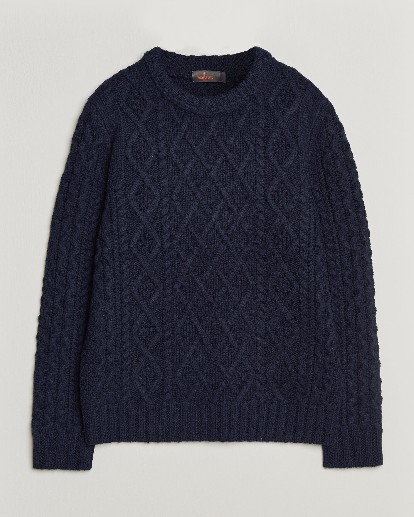 Hombres | Jerséis y prendas de punto | Morris | Ramsey Cable Sweater Navy