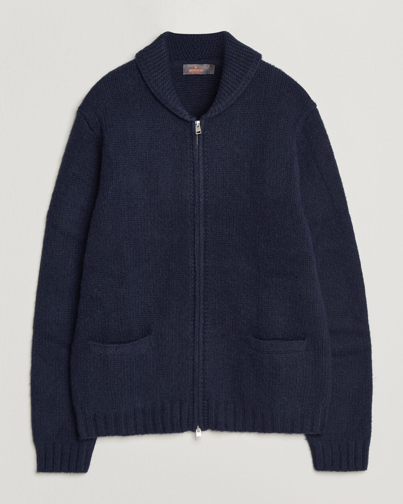 Hombres | Jerséis y prendas de punto | Morris | Boyd Zip Cardigan Navy