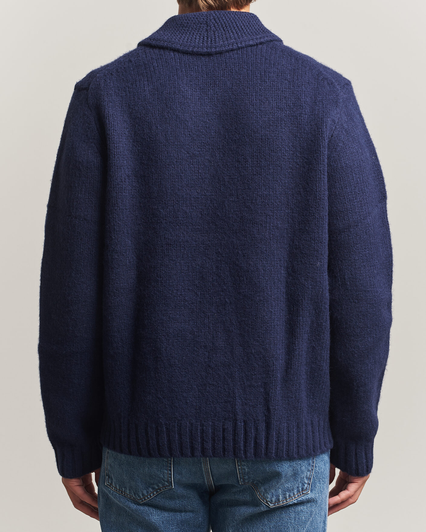 Hombres | Jerséis y prendas de punto | Morris | Boyd Zip Cardigan Navy