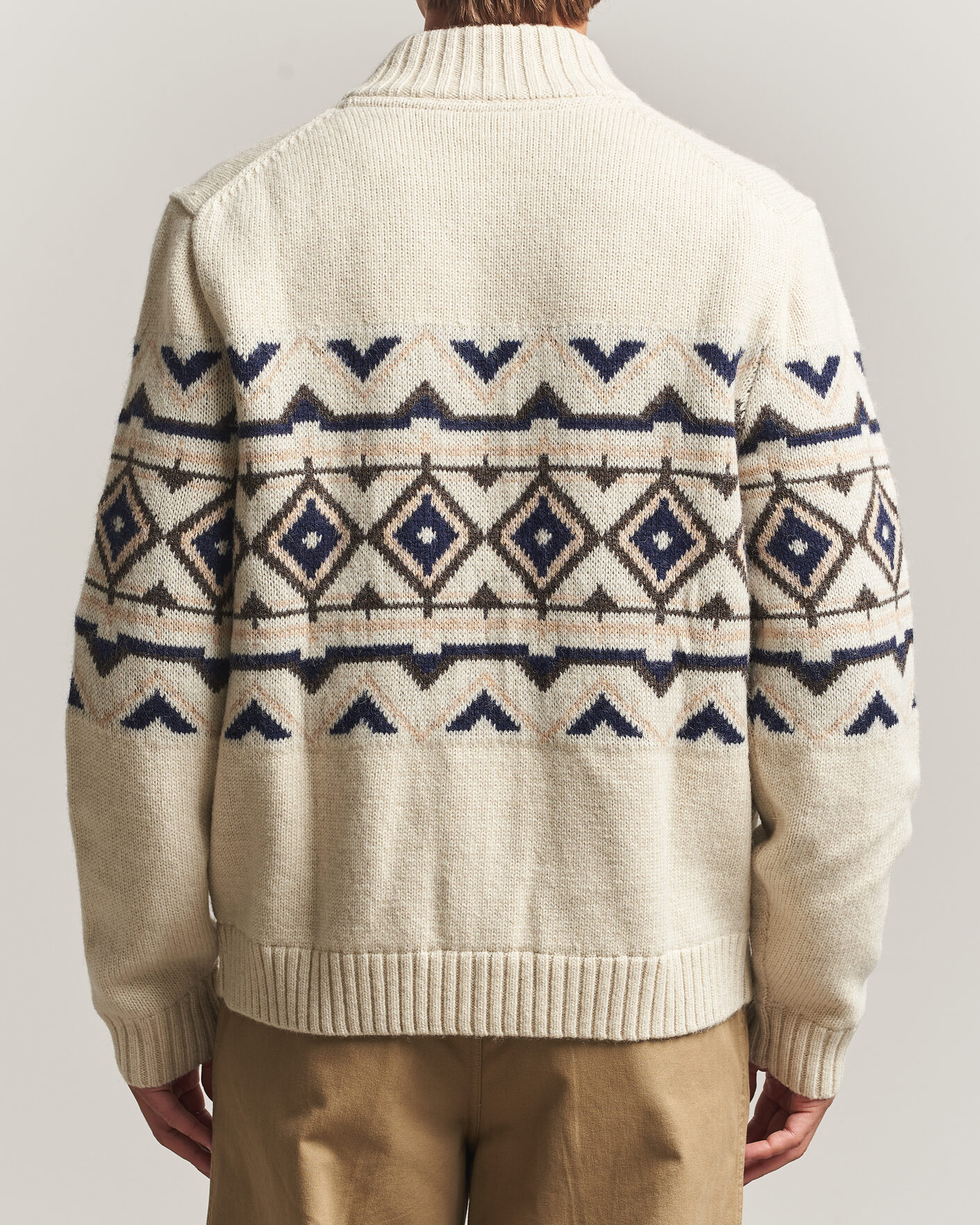 Hombres | Jerséis y prendas de punto | Morris | Hadley Zip Cardigan Off White