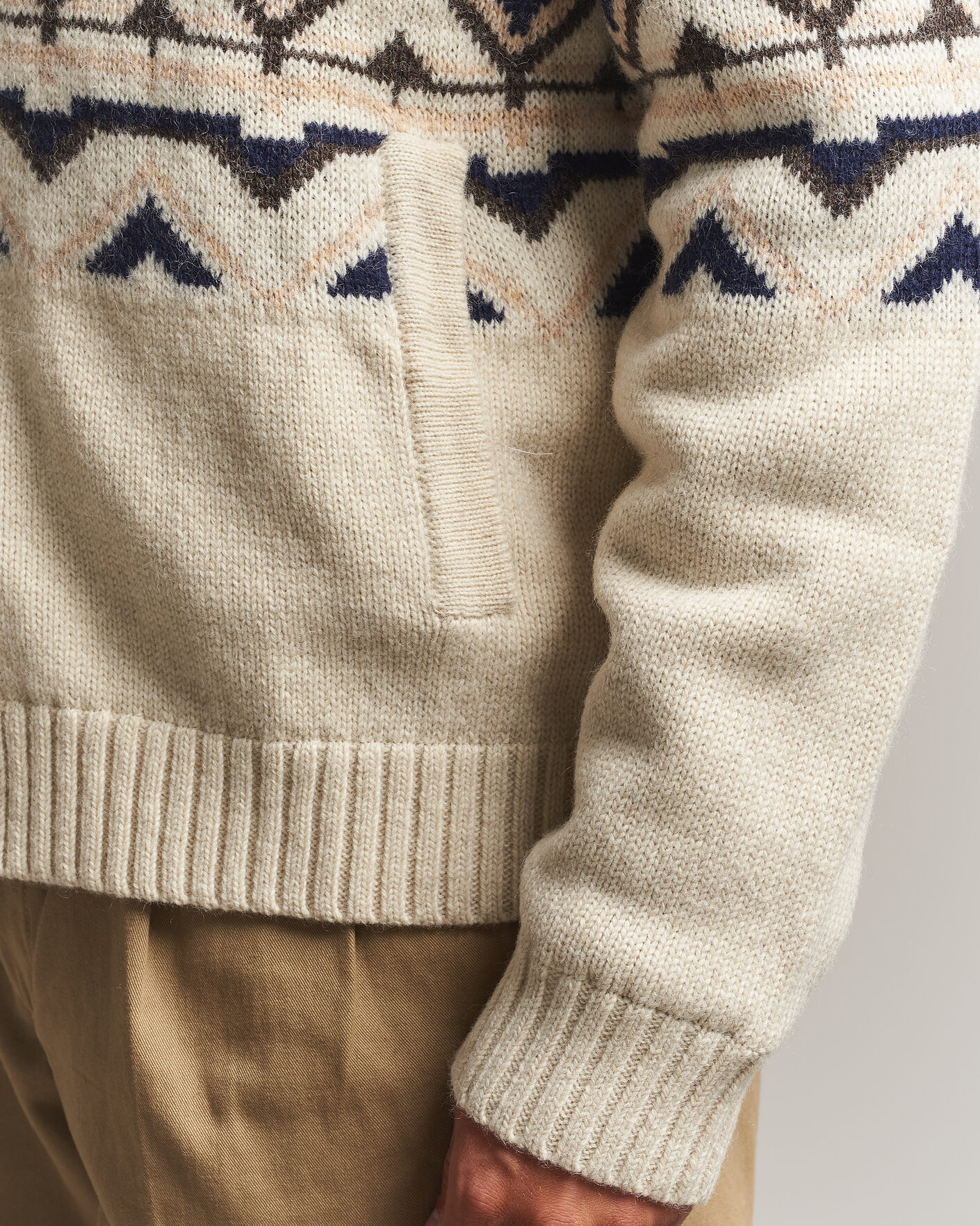 Hombres | Jerséis y prendas de punto | Morris | Hadley Zip Cardigan Off White