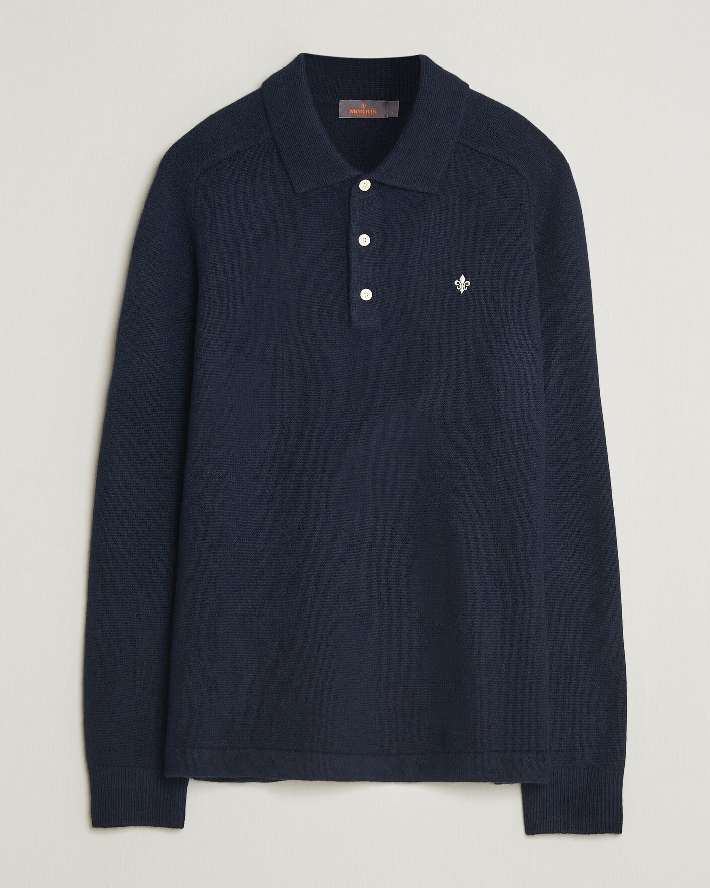 Hombres | Jerséis y prendas de punto | Morris | Hetford Knitted Polo Navy