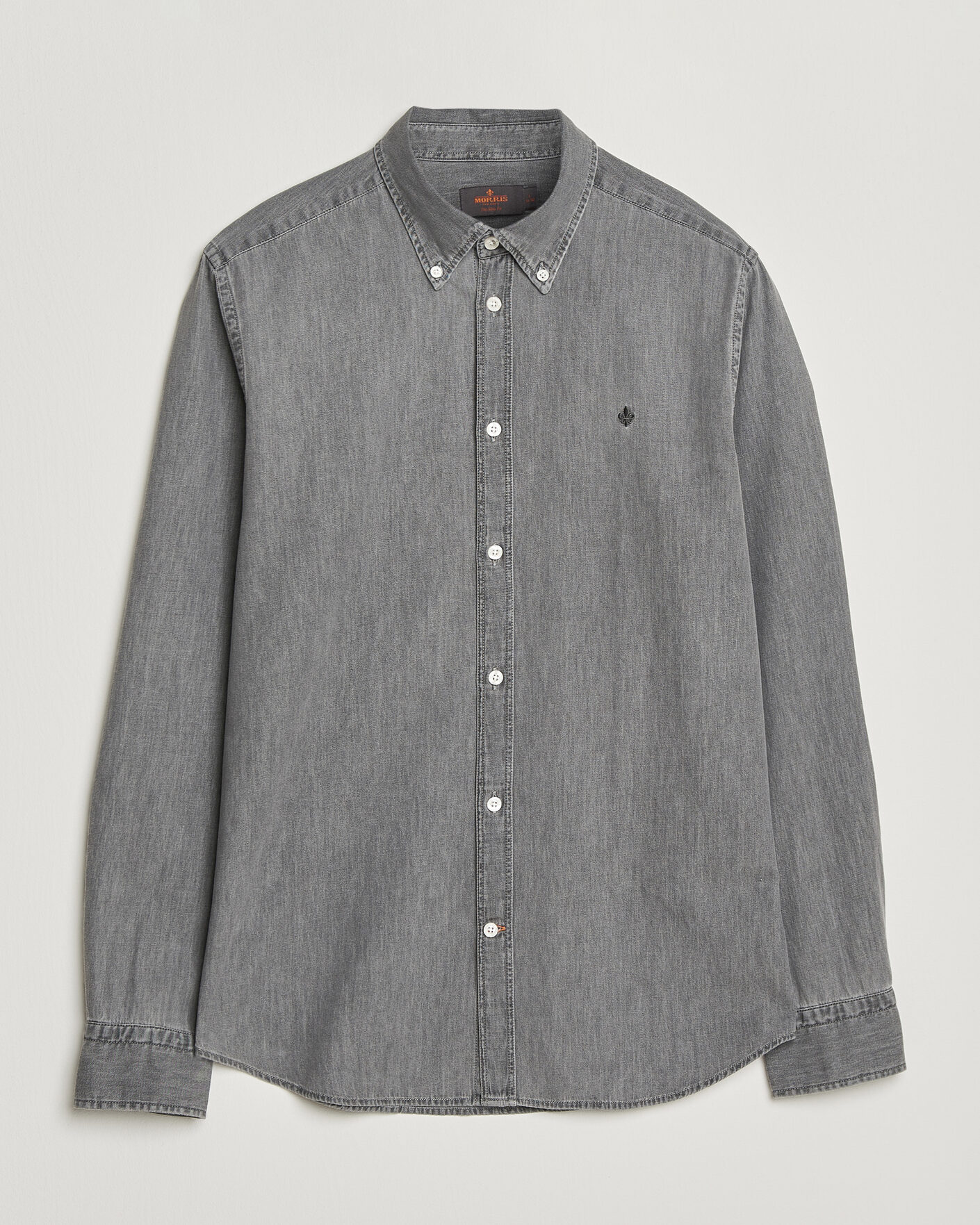 Hombres | Camisas | Morris | Light Denim Shirt Grey