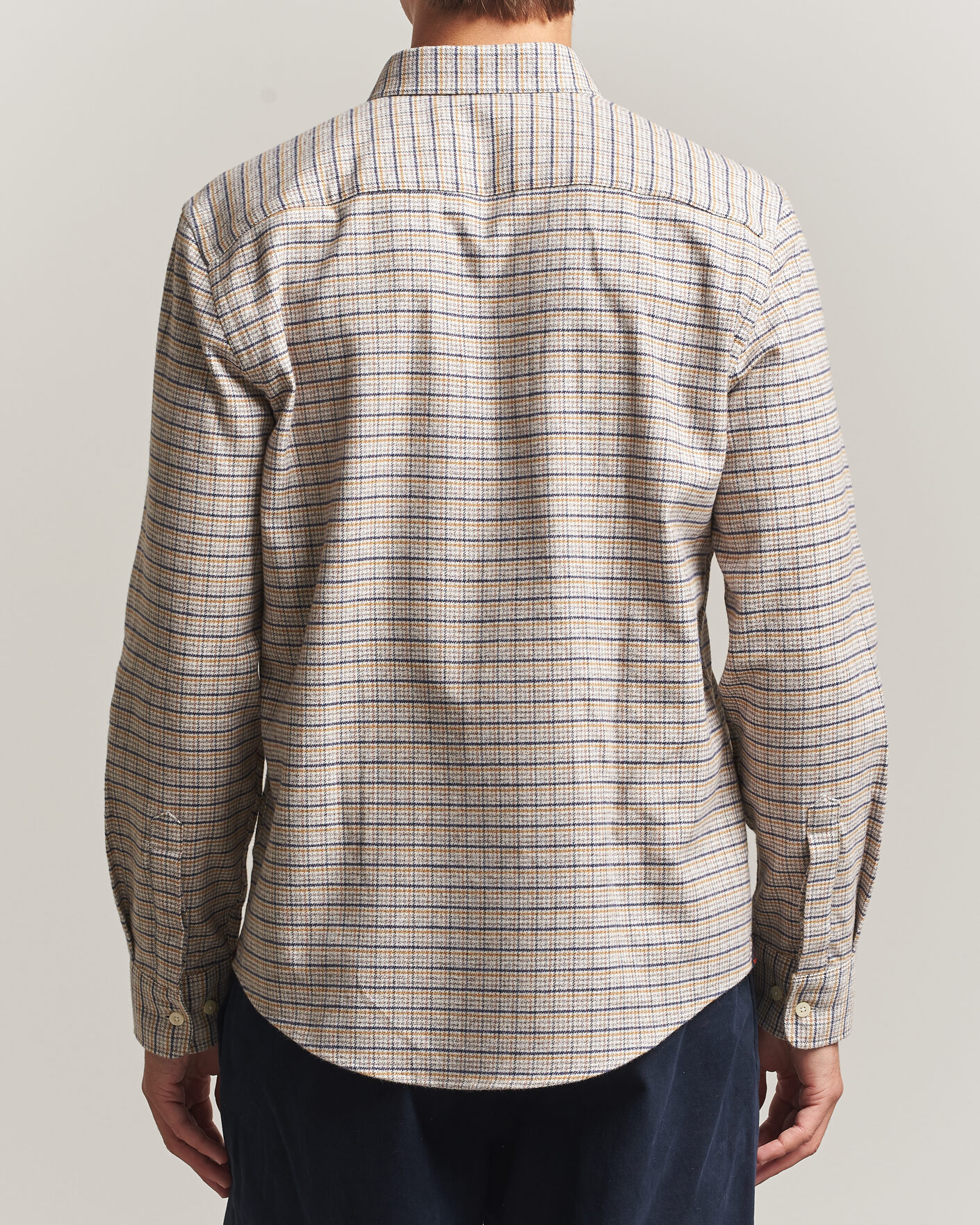 Hombres | Camisas | Morris | Flannel Mouliné Shirt Khaki