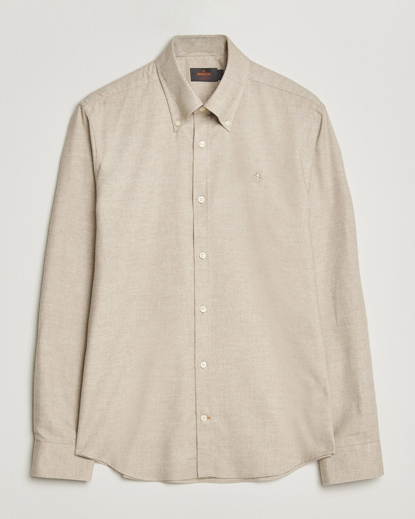 Hombres | Camisas | Morris | Cashmere Twill Shirt Khaki