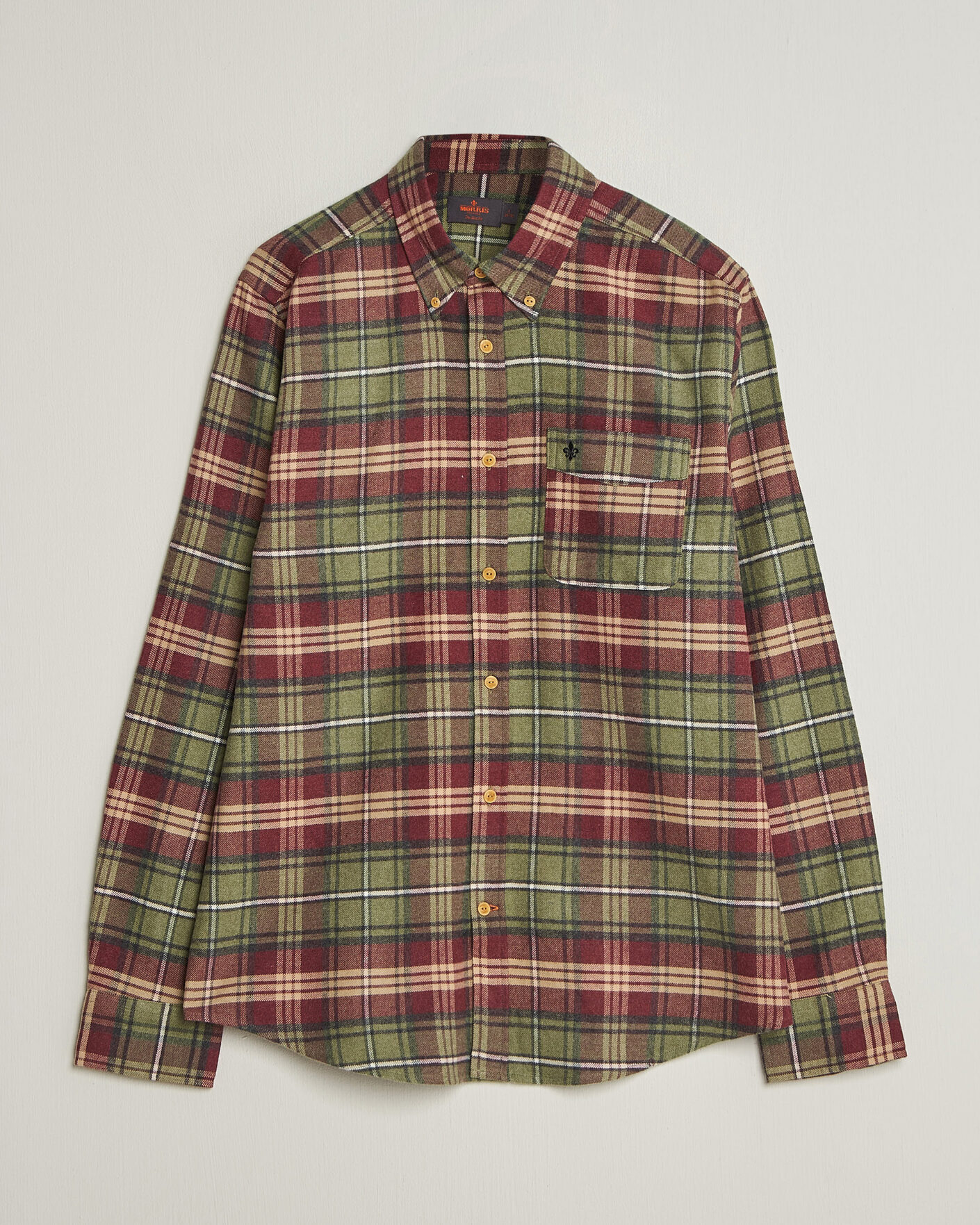 Hombres | Camisas | Morris | Flanell Big Check Shirt Green