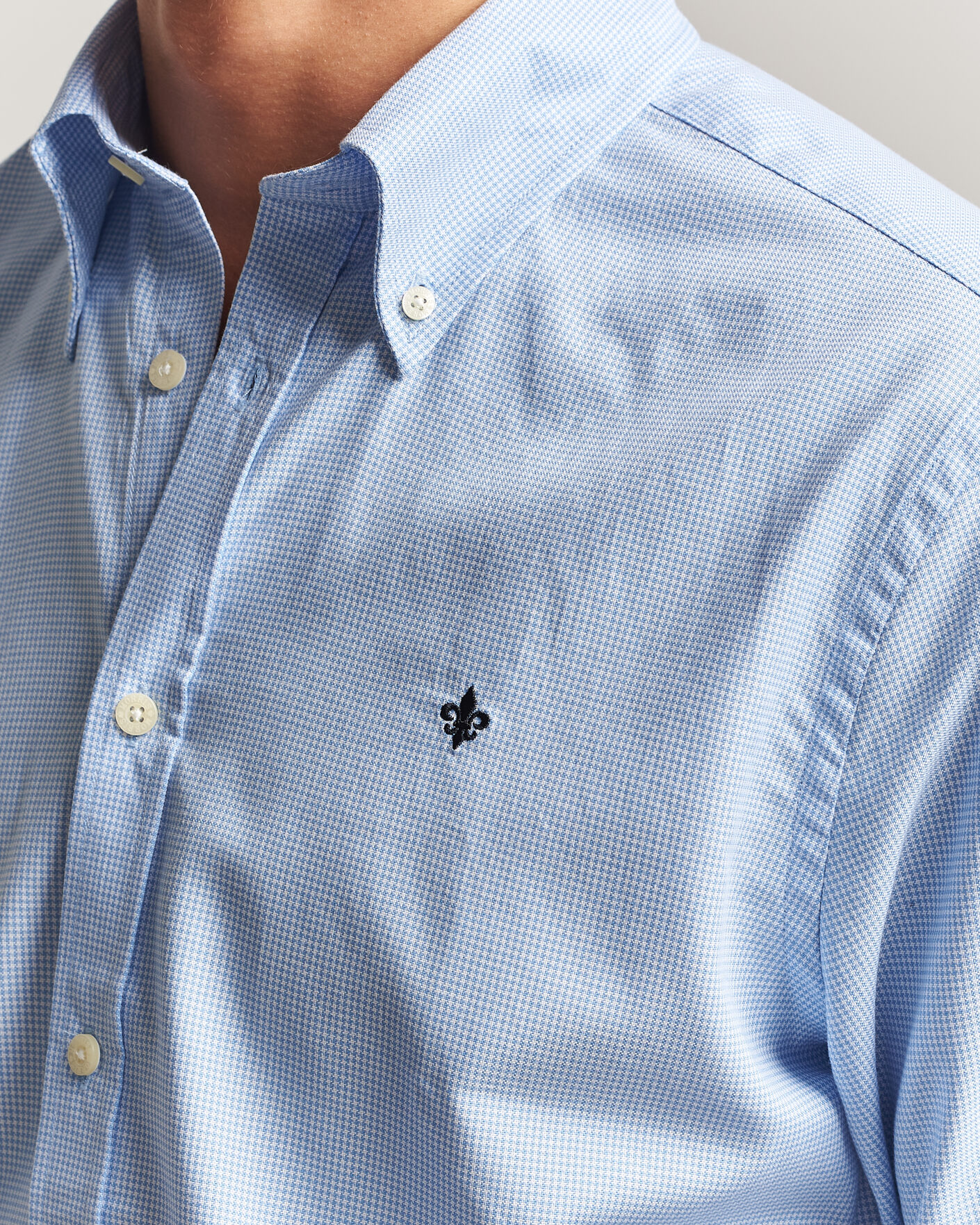 Hombres | Camisas | Morris | Fine Oxford Shirt Light Blue