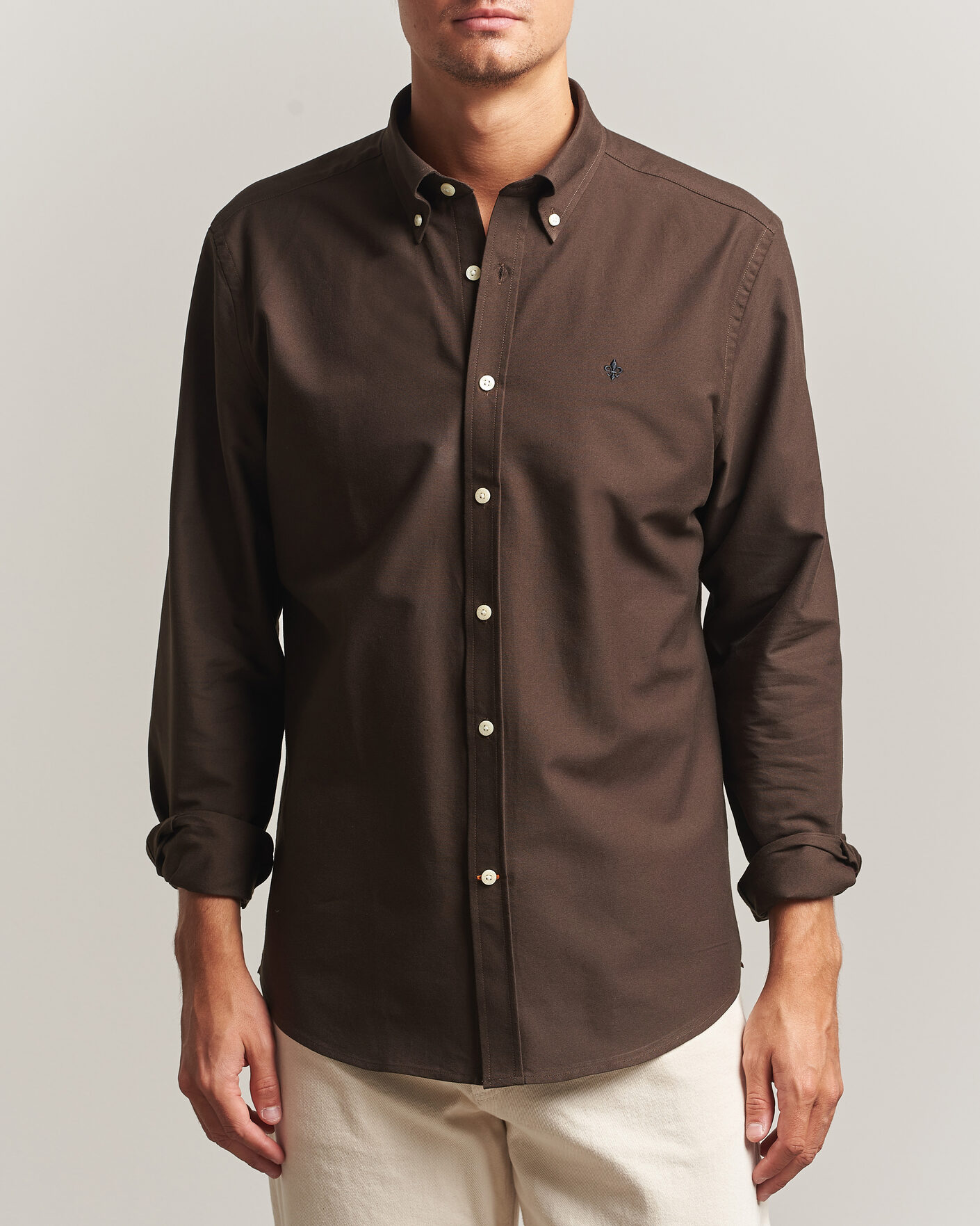 Hombres | Camisas | Morris | Douglas Oxford Shirt Brown