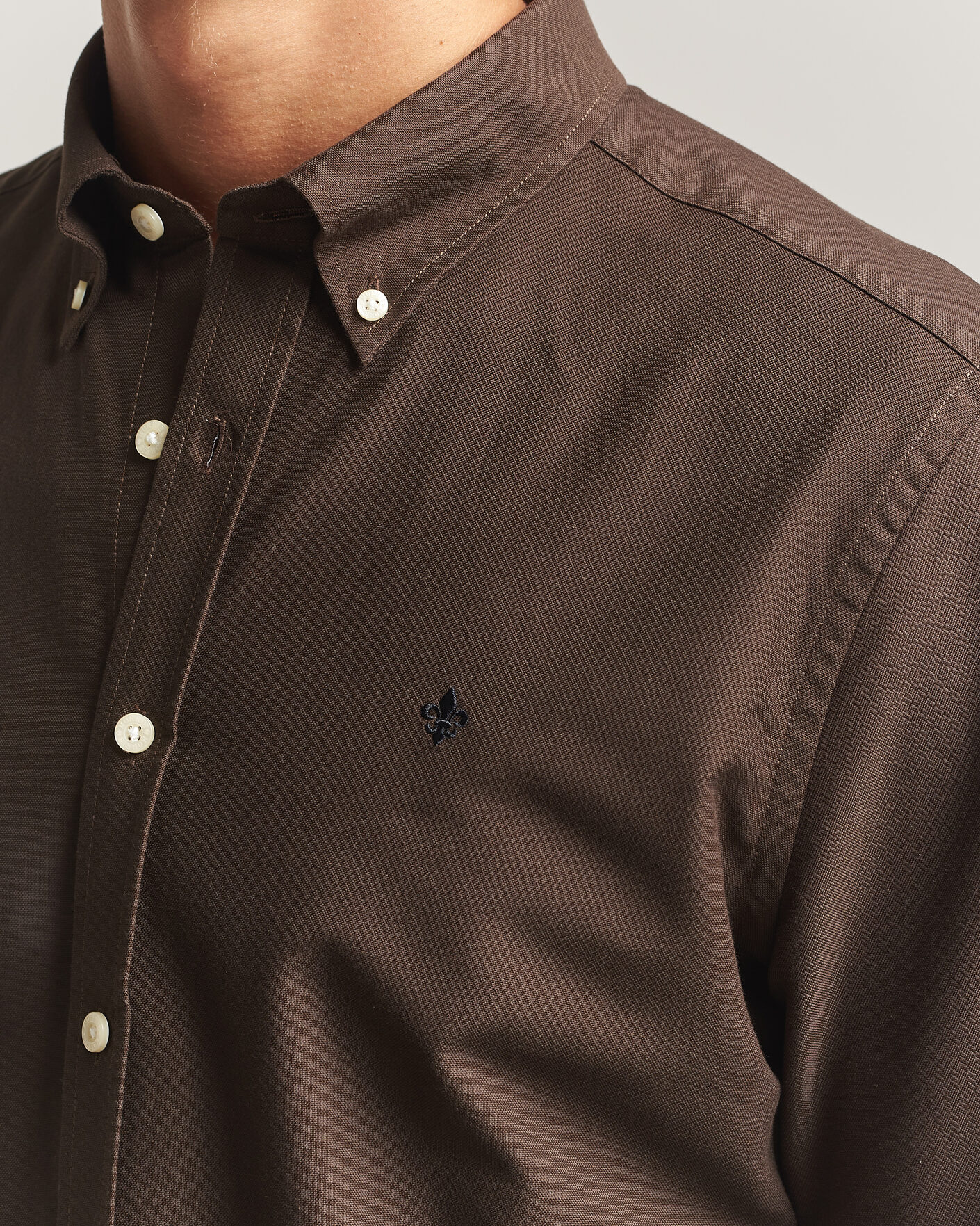 Hombres | Camisas | Morris | Douglas Oxford Shirt Brown