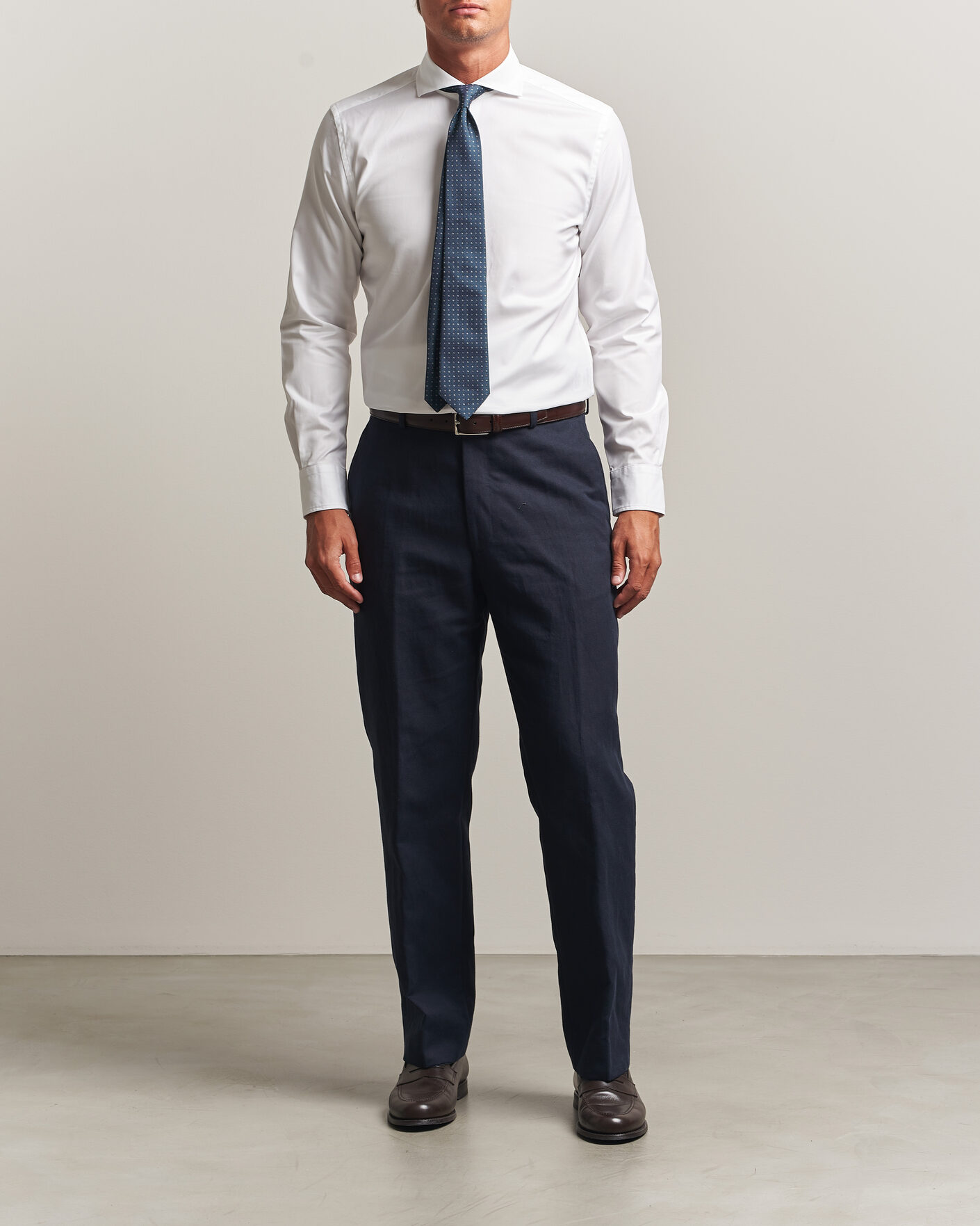 Hombres | Camisas | Morris | Twill Shirt White