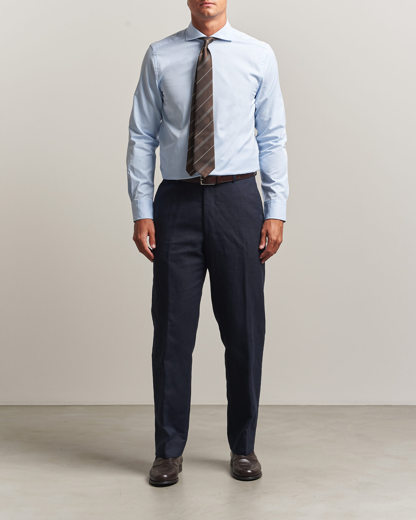 Hombres | Camisas | Morris | Twill Shirt Light Blue