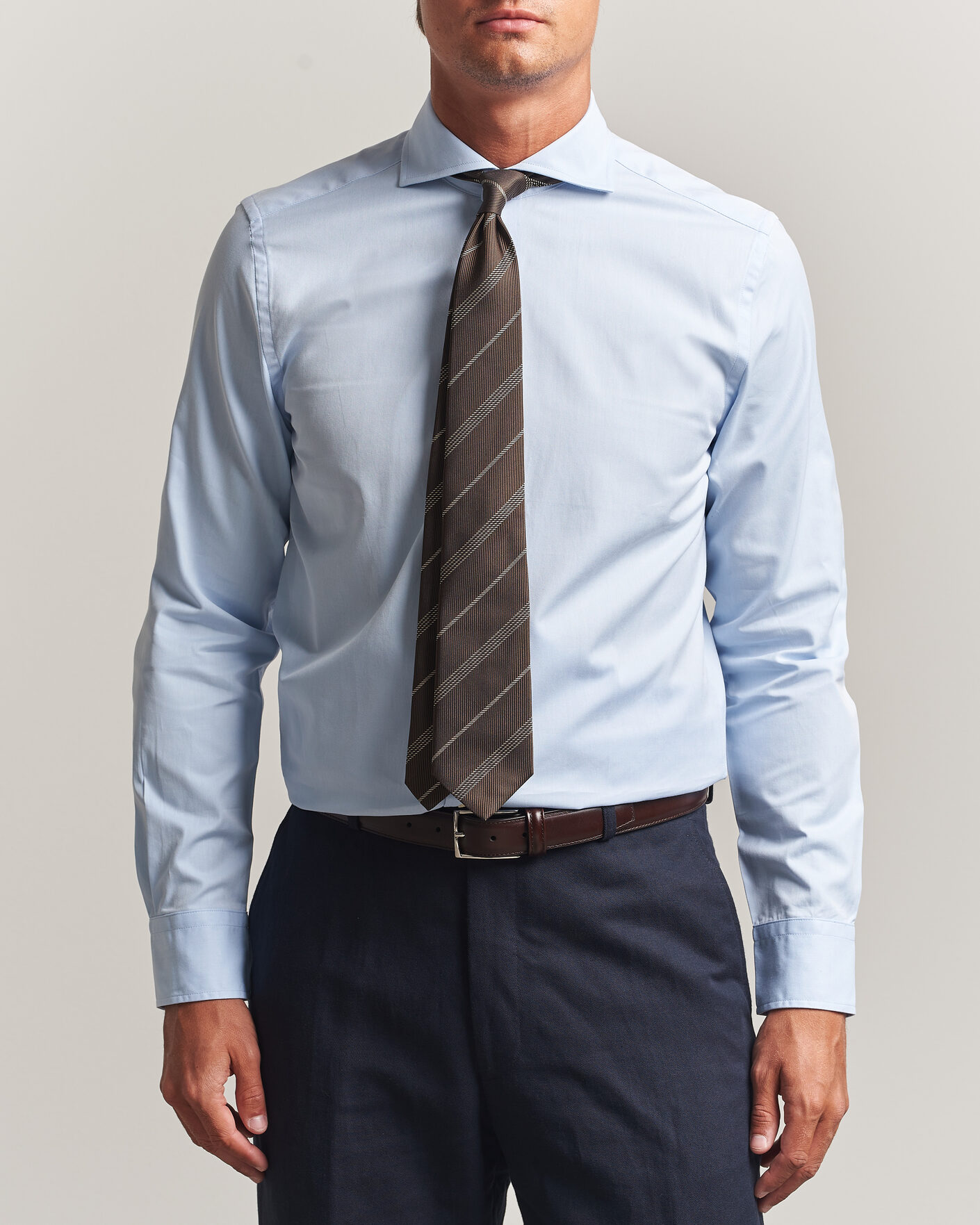 Hombres | Camisas | Morris | Twill Shirt Light Blue