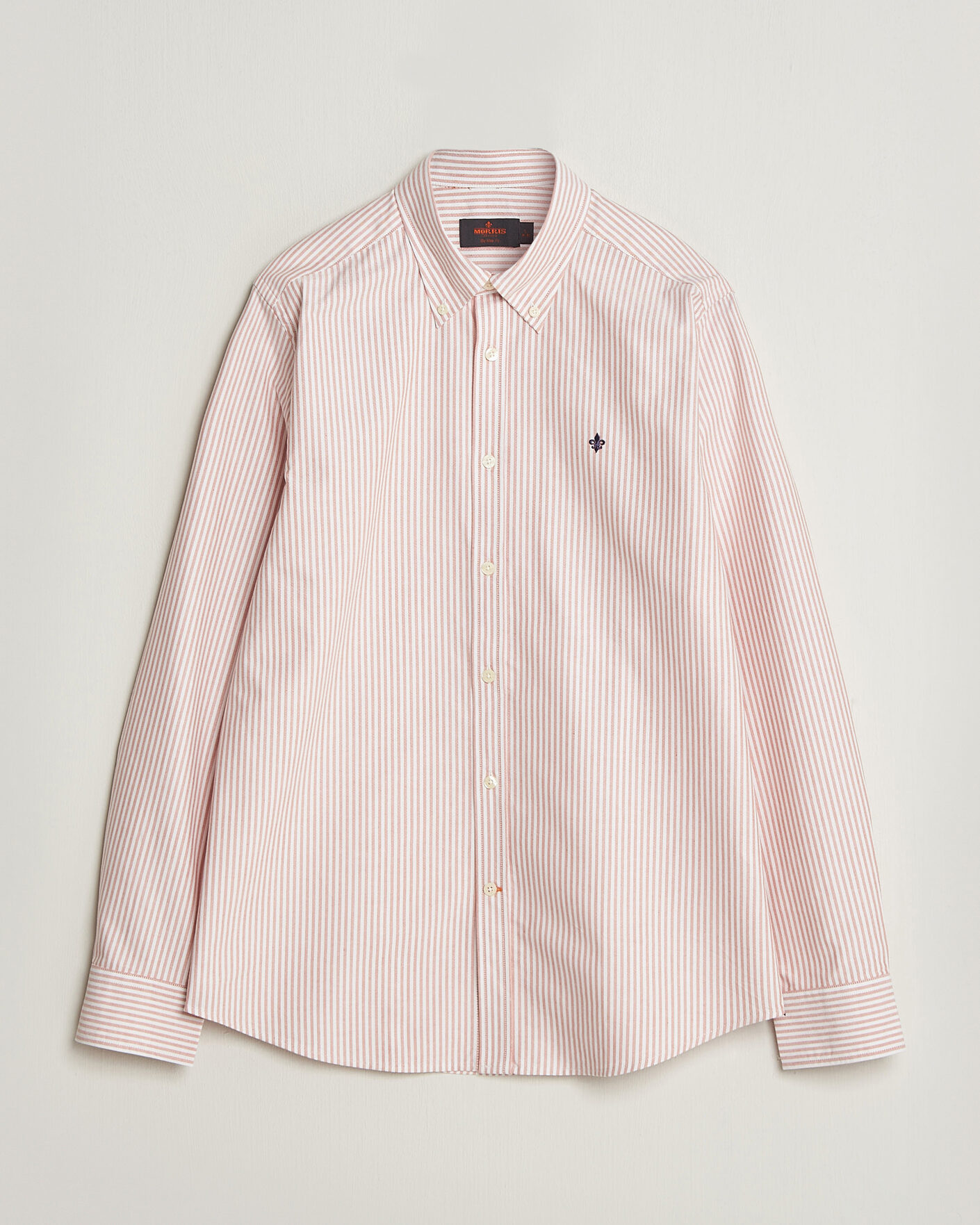 Hombres | Camisas | Morris | Douglas Oxford Stripe Shirt Orange