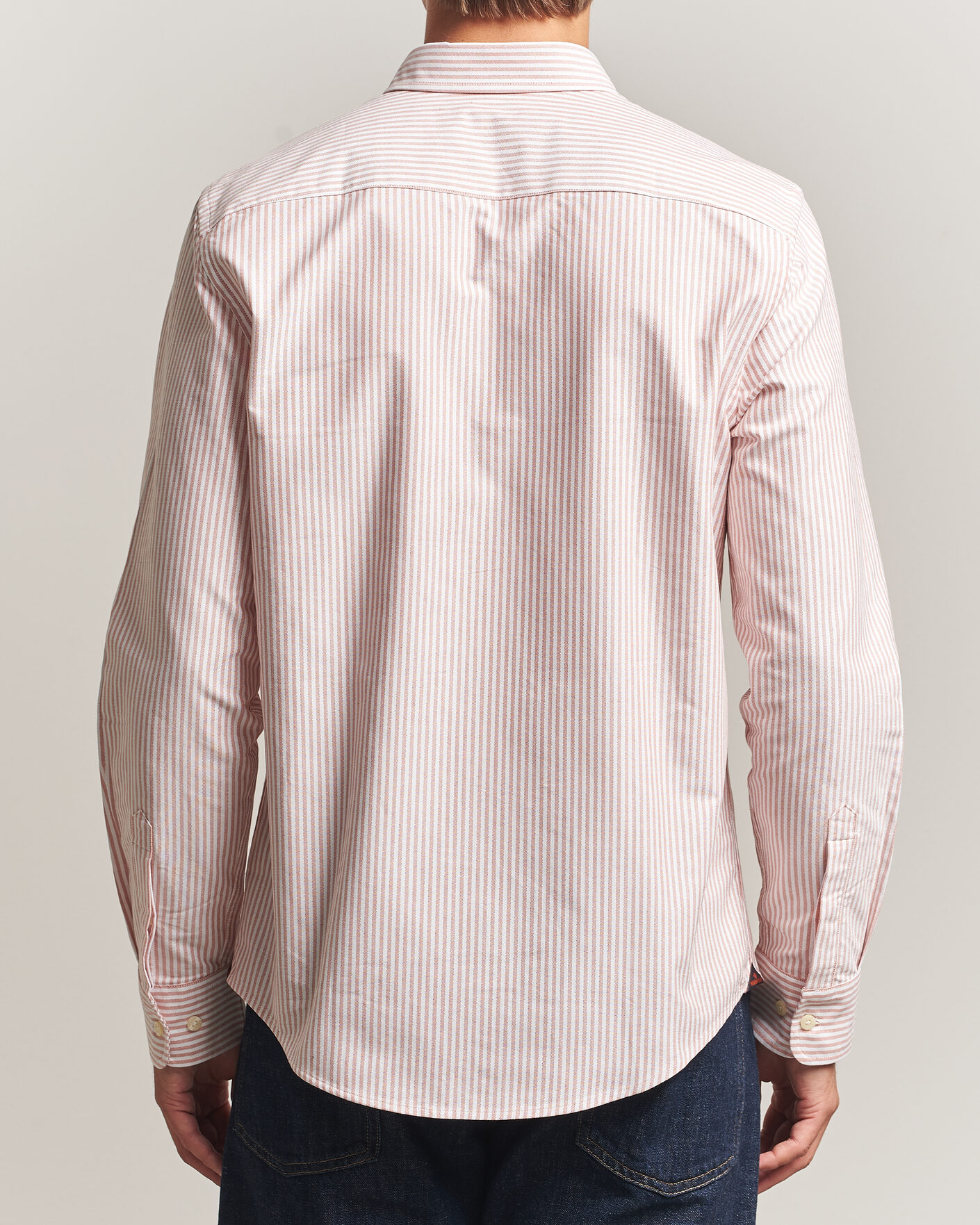 Hombres | Camisas | Morris | Douglas Oxford Stripe Shirt Orange