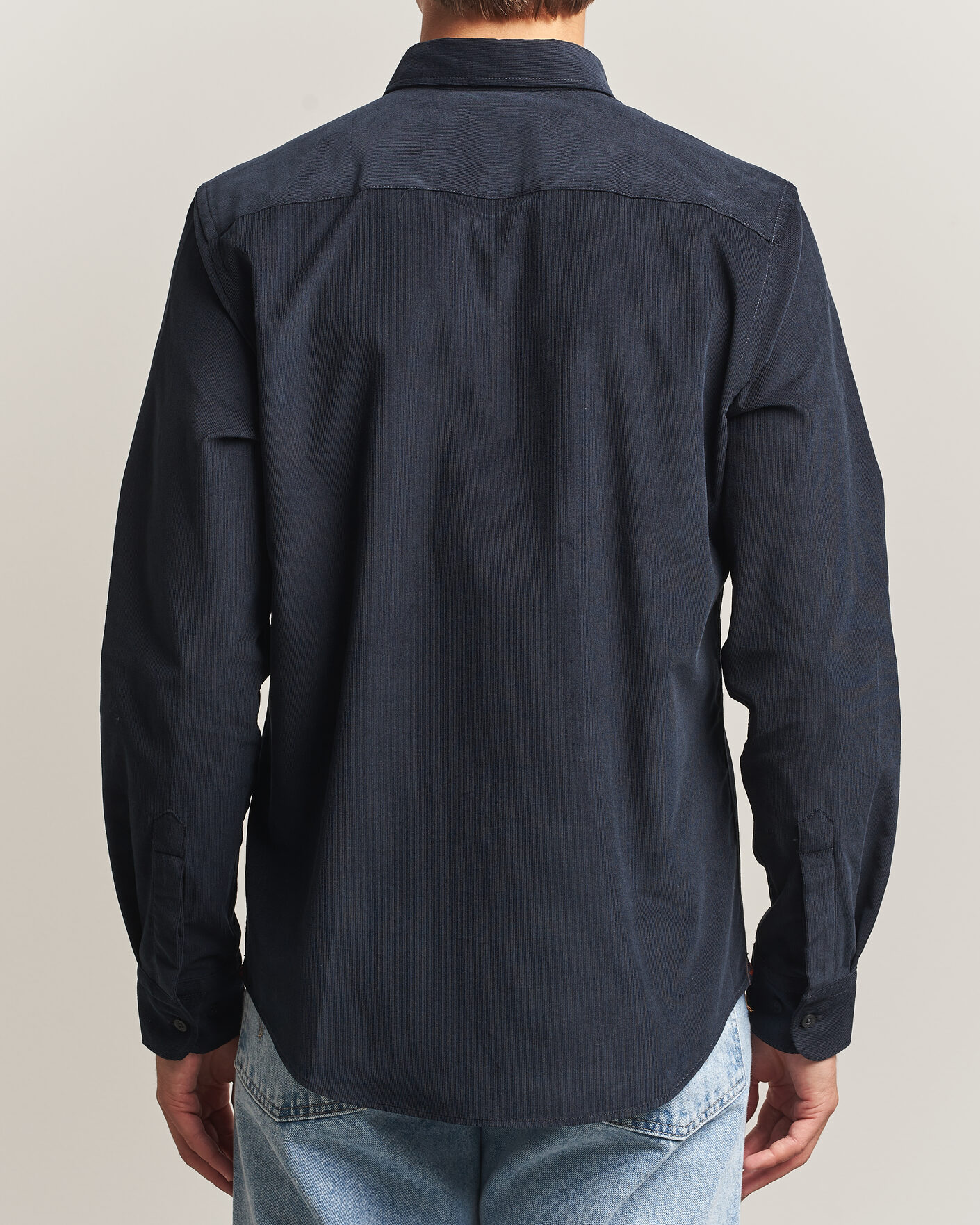 Hombres | Camisas | Morris | Douglas Cord Shirt Blue