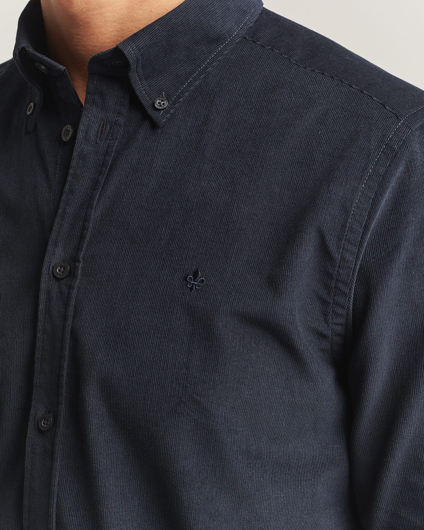 Hombres | Camisas | Morris | Douglas Cord Shirt Blue