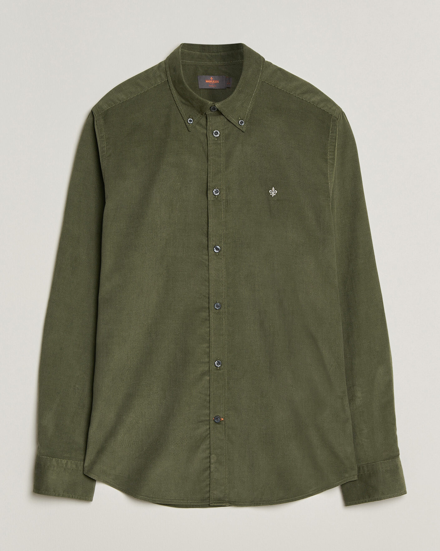 Hombres | Camisas | Morris | Douglas Cord Shirt Olive