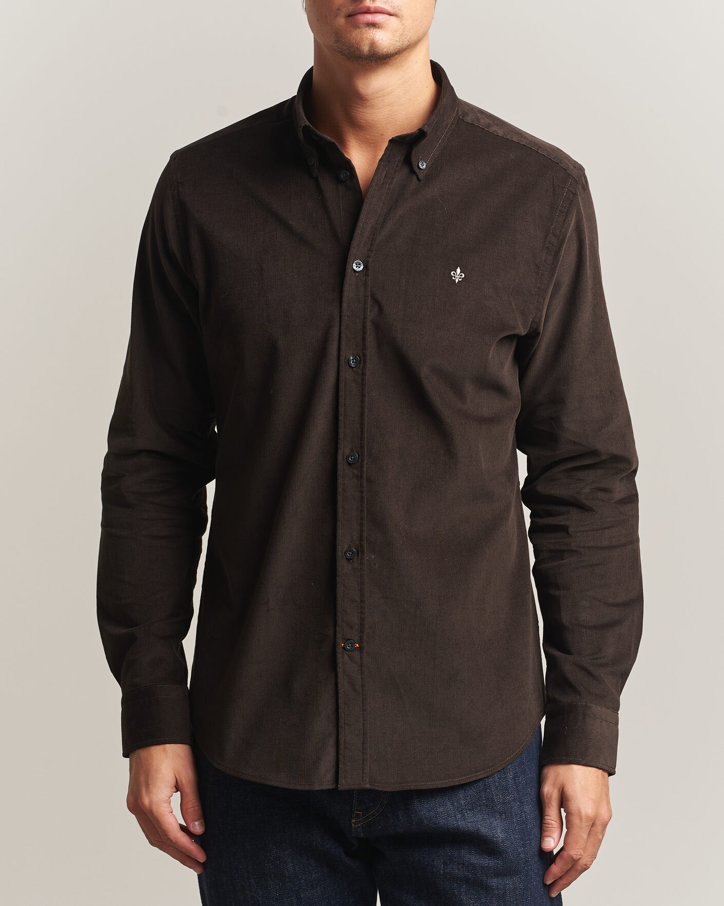 Hombres | Camisas | Morris | Douglas Cord Shirt Brown