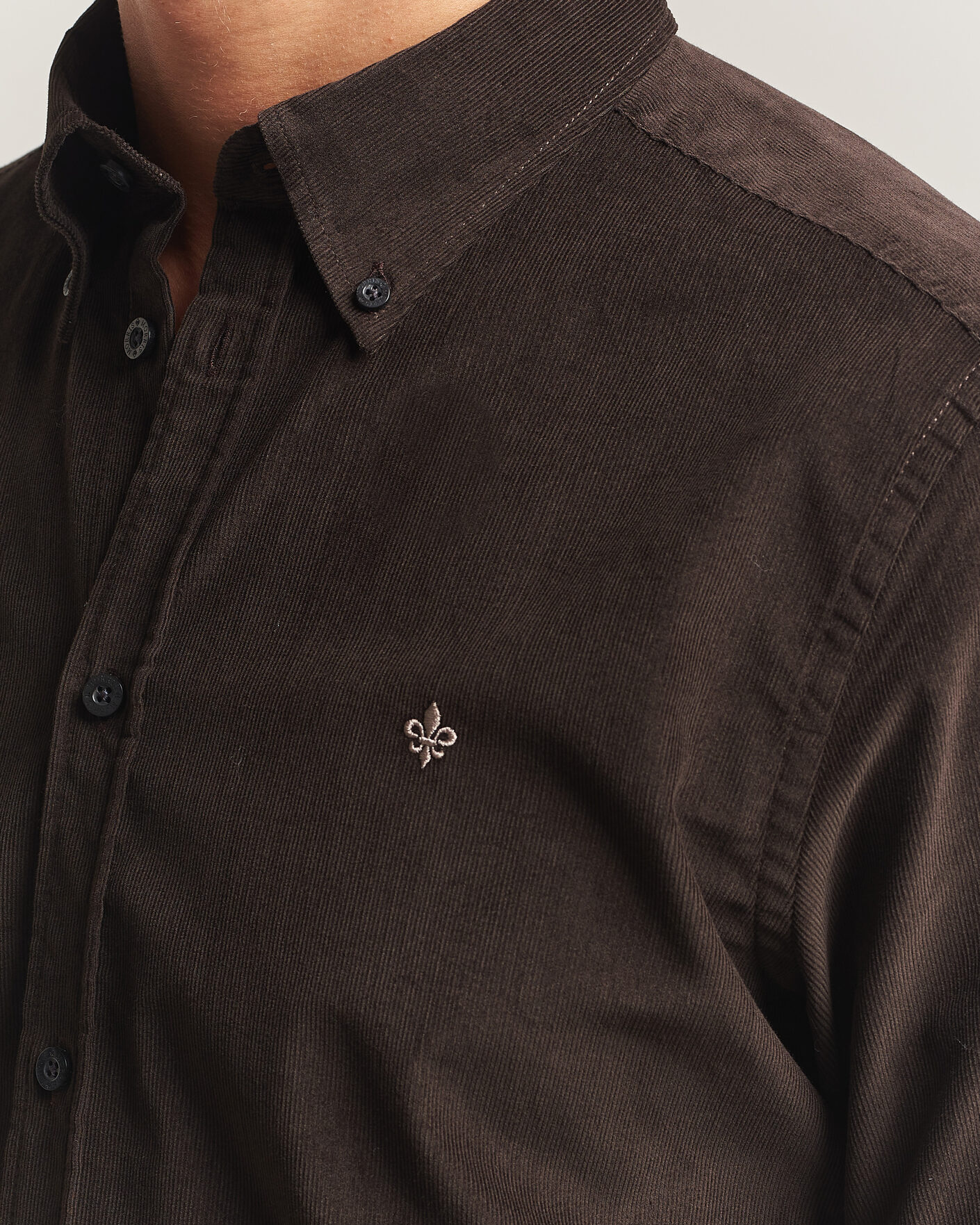 Hombres | Camisas | Morris | Douglas Cord Shirt Brown