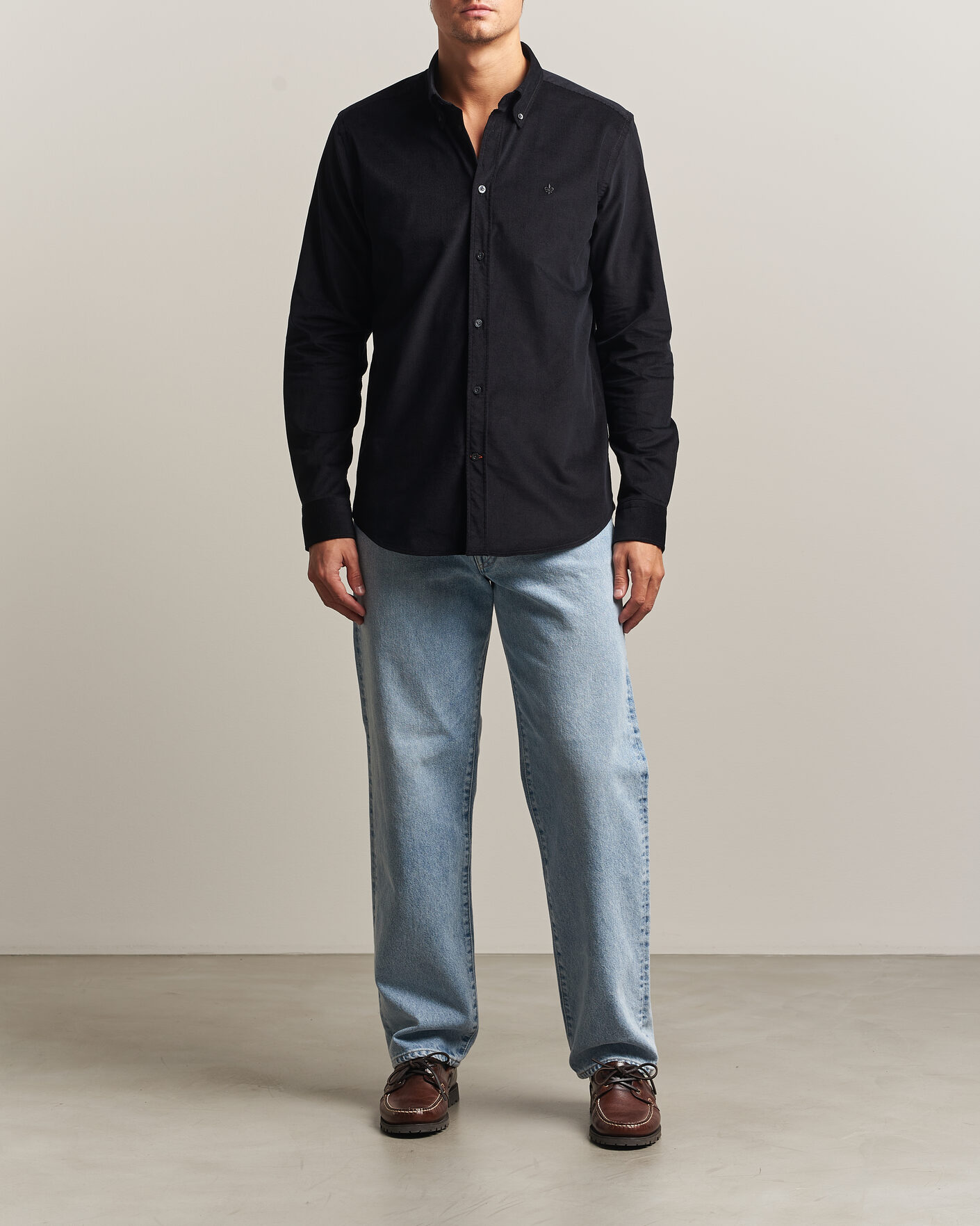 Hombres | Camisas | Morris | Douglas Cord Shirt Grey