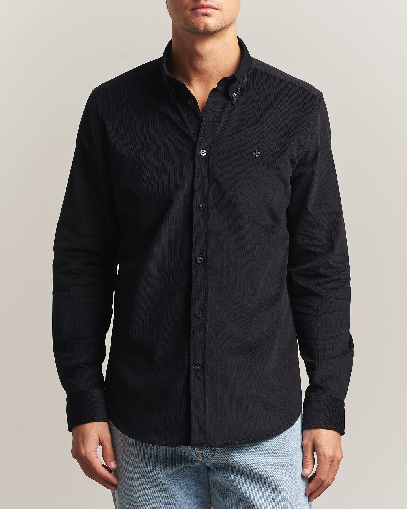 Hombres | Camisas | Morris | Douglas Cord Shirt Grey