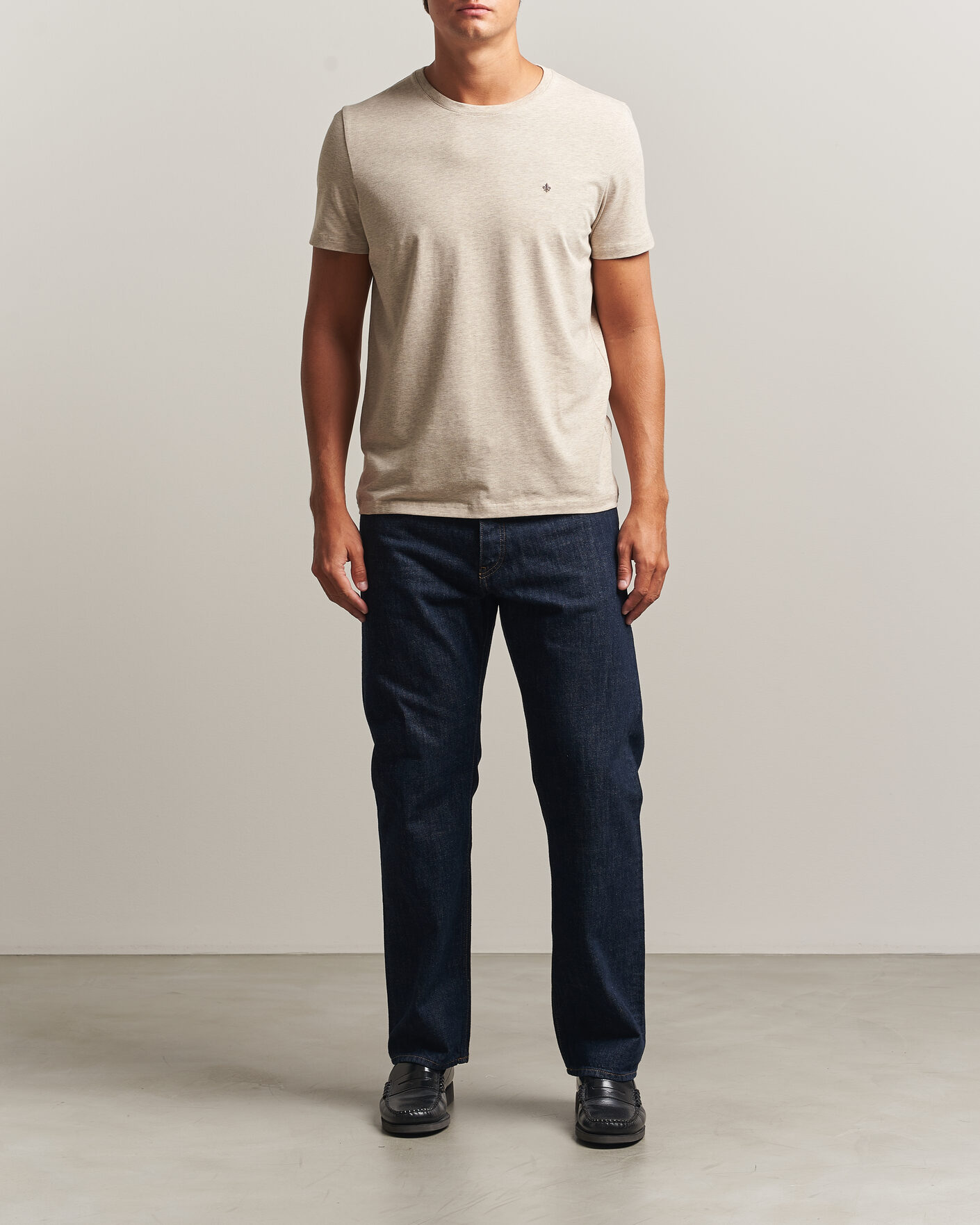 Hombres | Camisetas | Morris | James Crew Neck T-Shirt Khaki