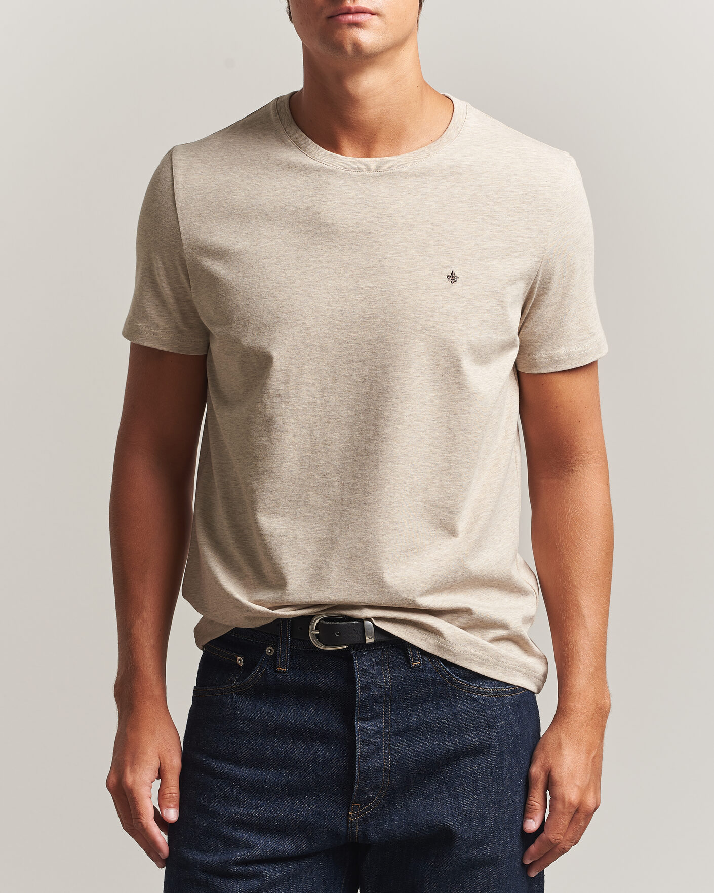 Hombres | Camisetas | Morris | James Crew Neck T-Shirt Khaki