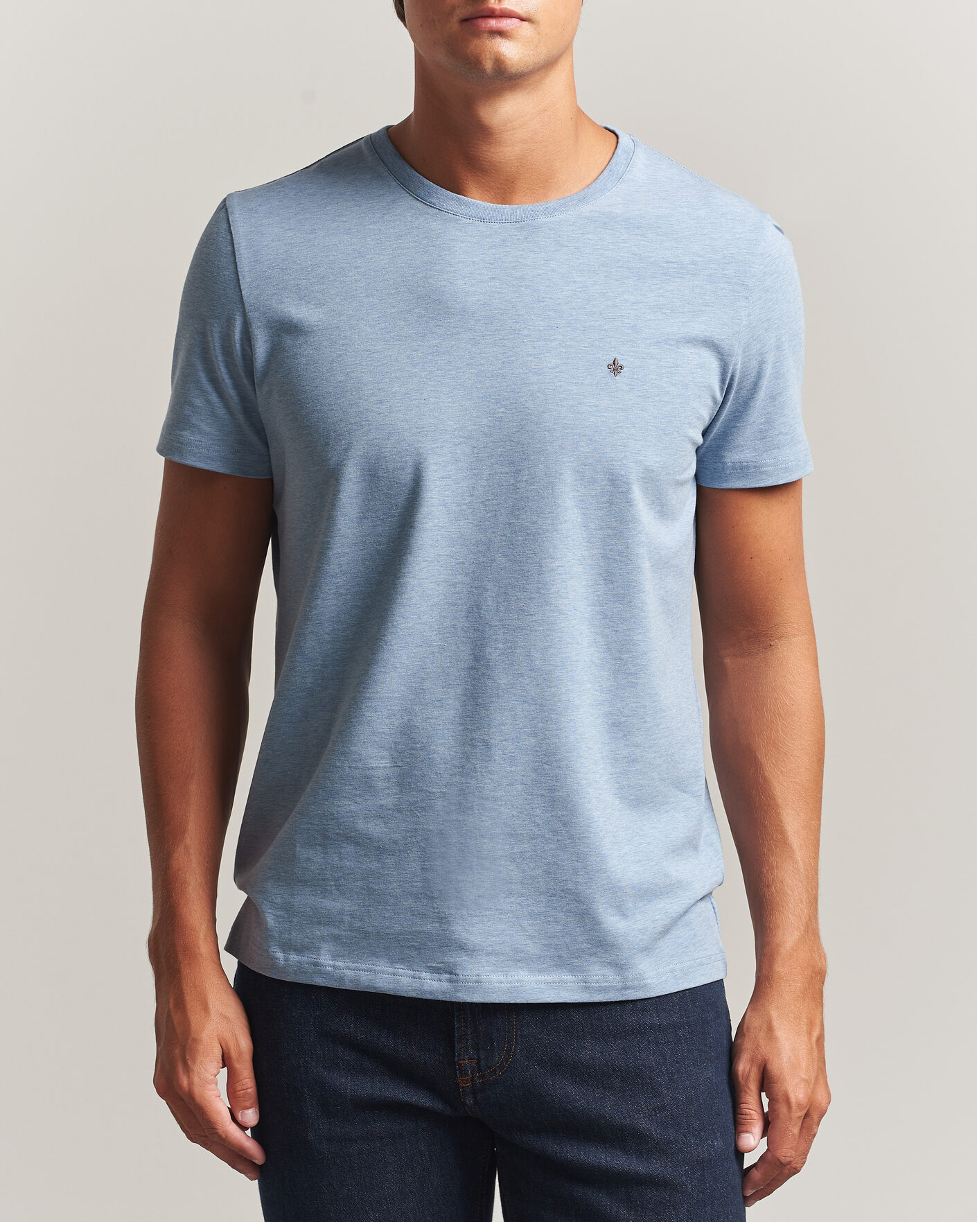Hombres | Camisetas | Morris | James Crew Neck T-Shirt Blue