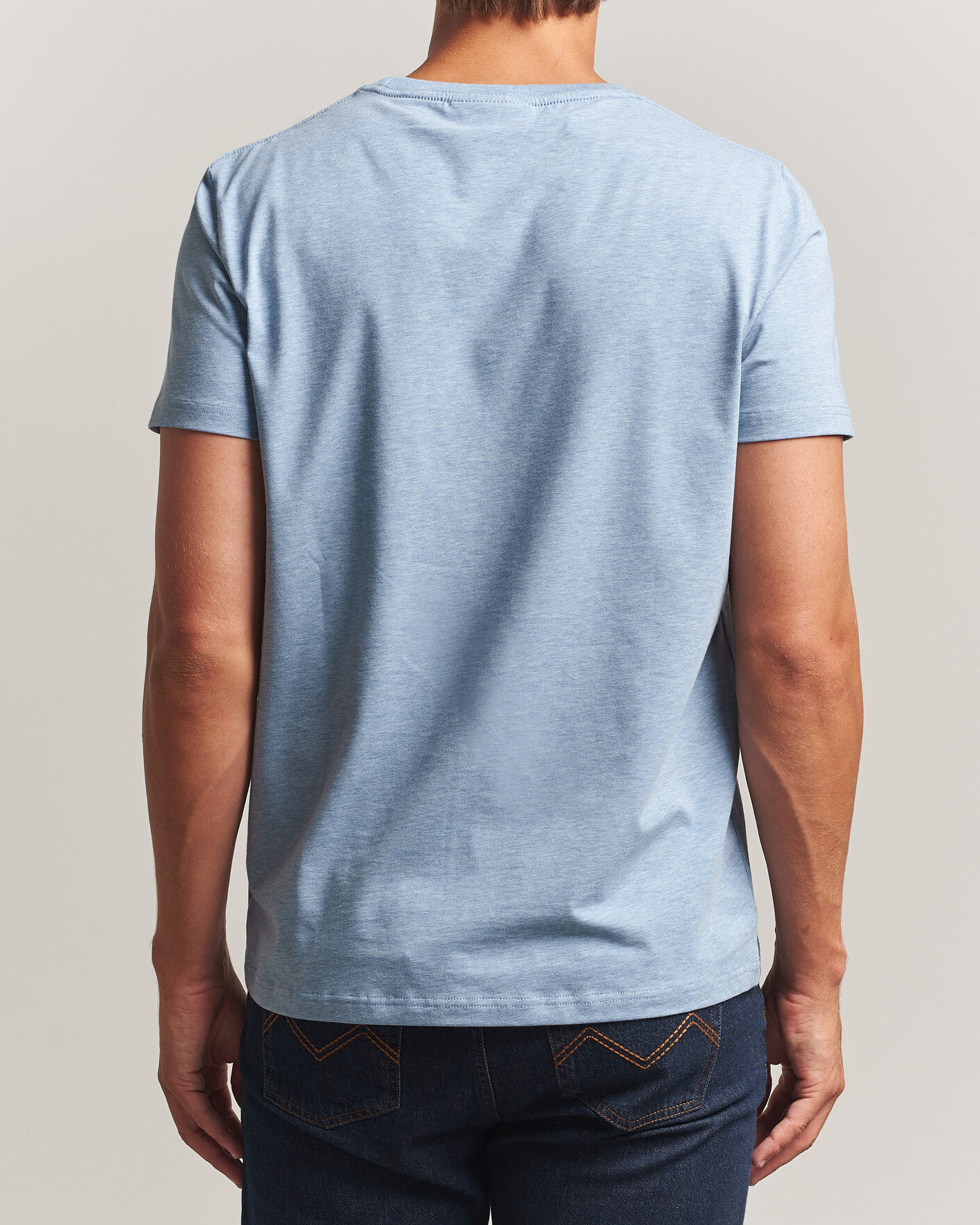 Hombres | Camisetas | Morris | James Crew Neck T-Shirt Blue